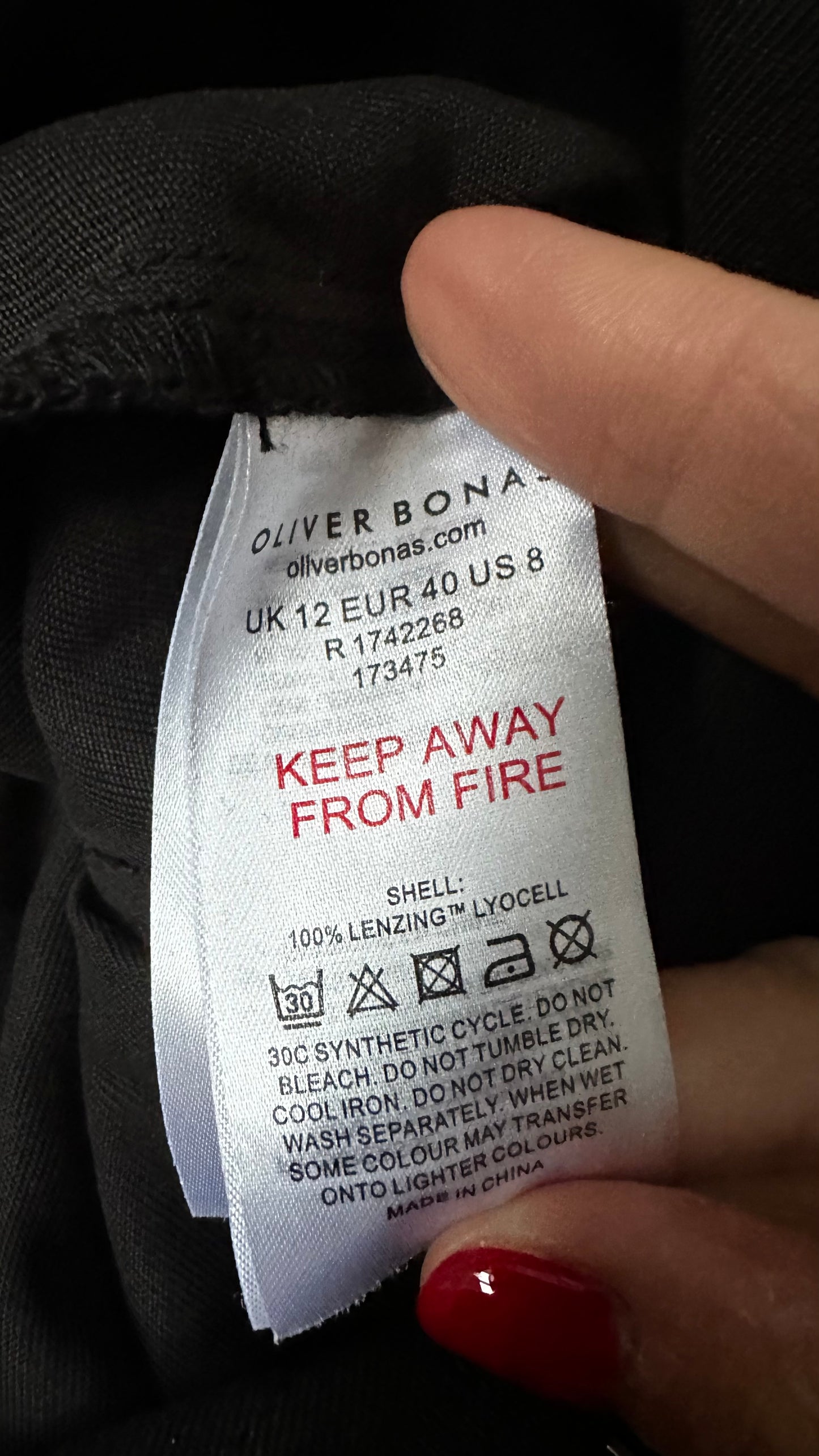 Oliver Bonas black jumpsuit playsuit trousersuit medium UK 12 vgc