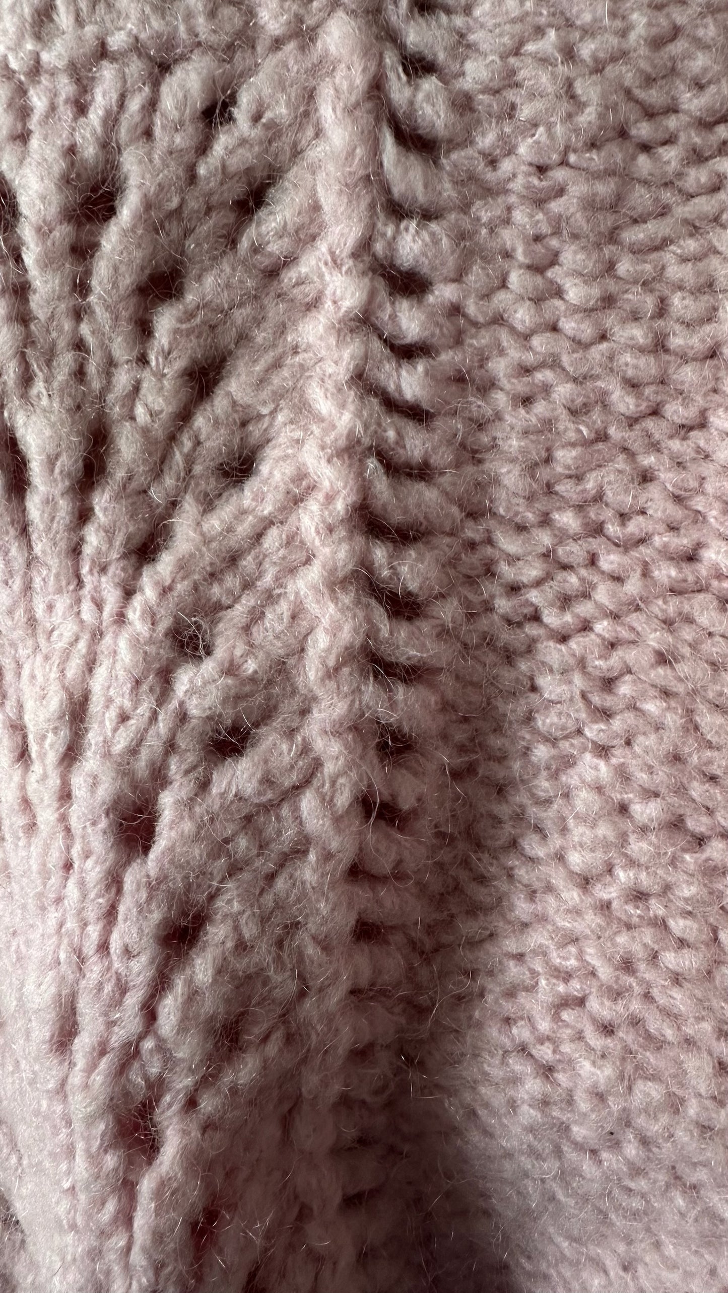 & other stories rose pink knitted wool mohair blend jumper small UK 8-10 vgc w25
