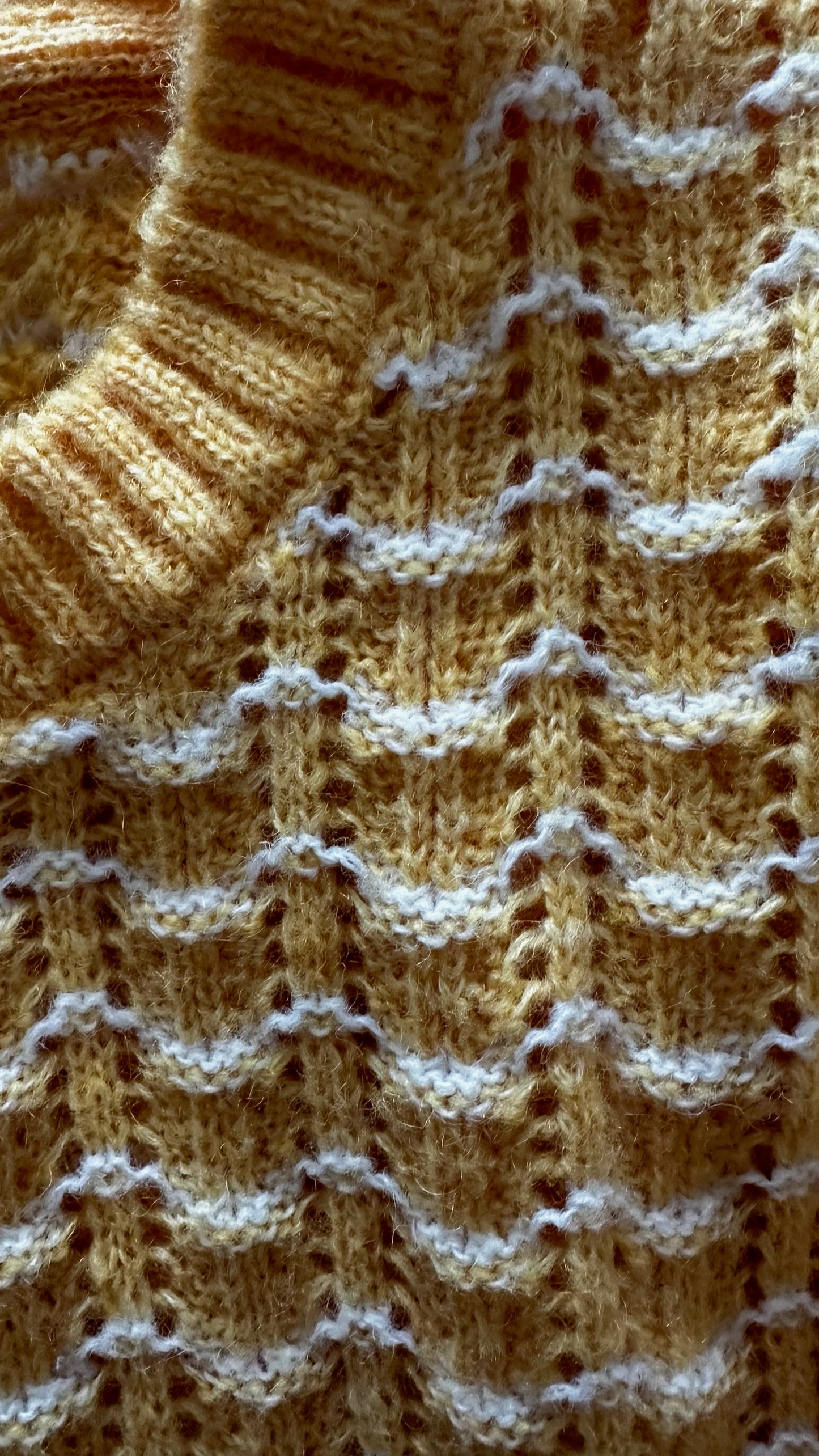 Oliver bonas yellow lemon knitted jumper large UK 12-14 vgc