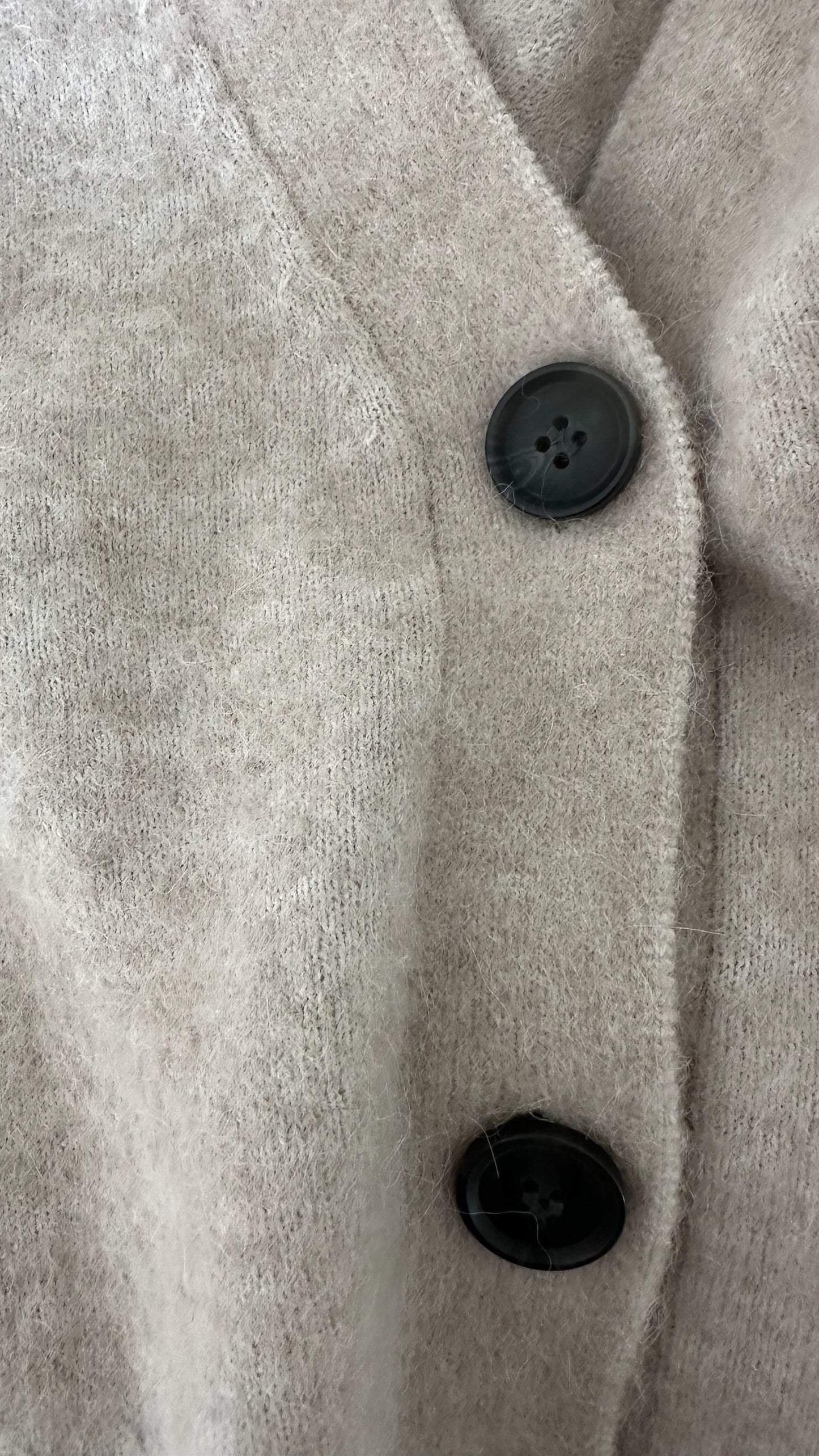 & other stories beige cream alpaca blend knitted wool cardigan jumper medium UK 10 vgc w25