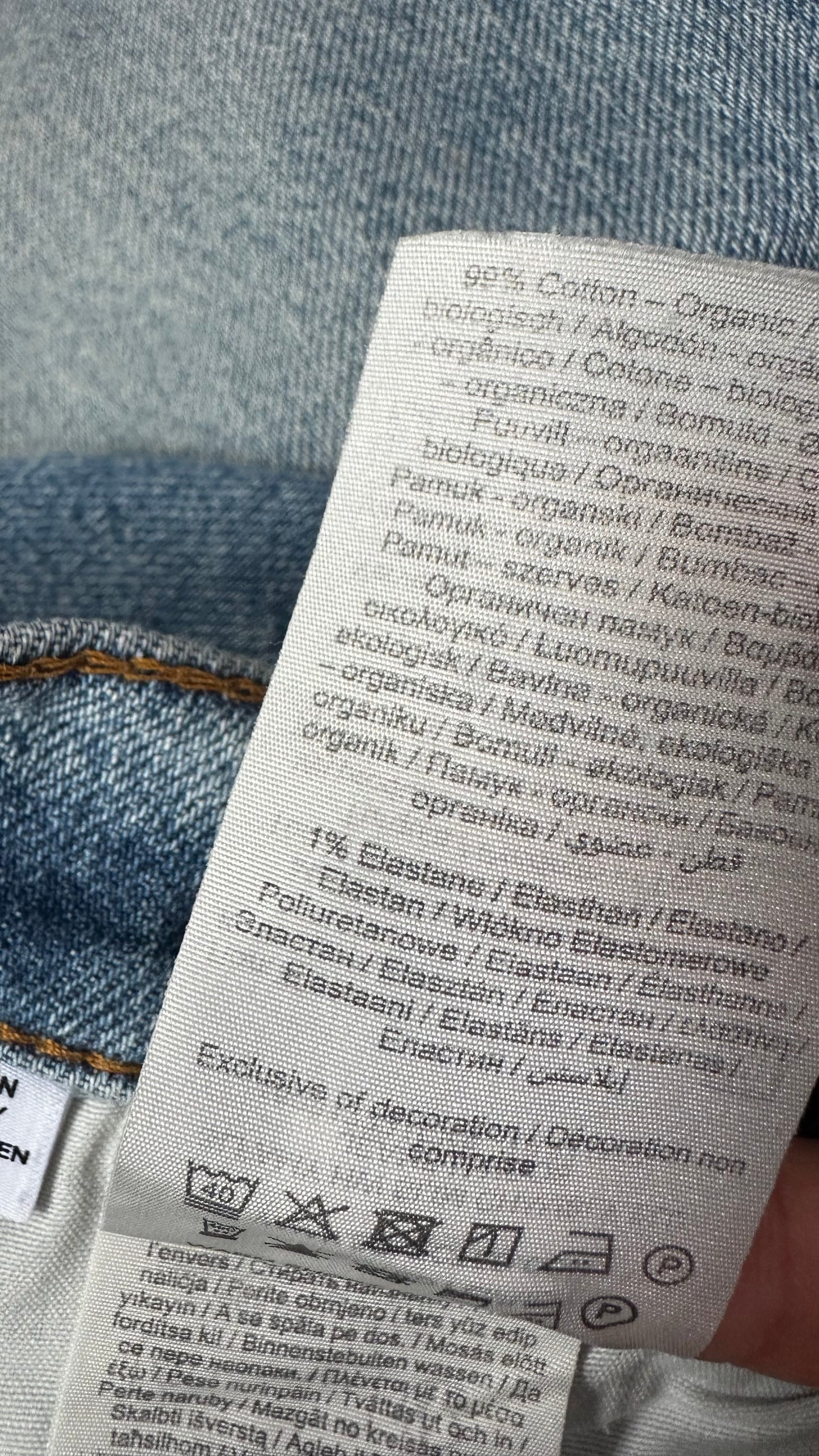 Selected Femme @ Anthropologie light blue slim fit jeans denim UK 10-12 vgc