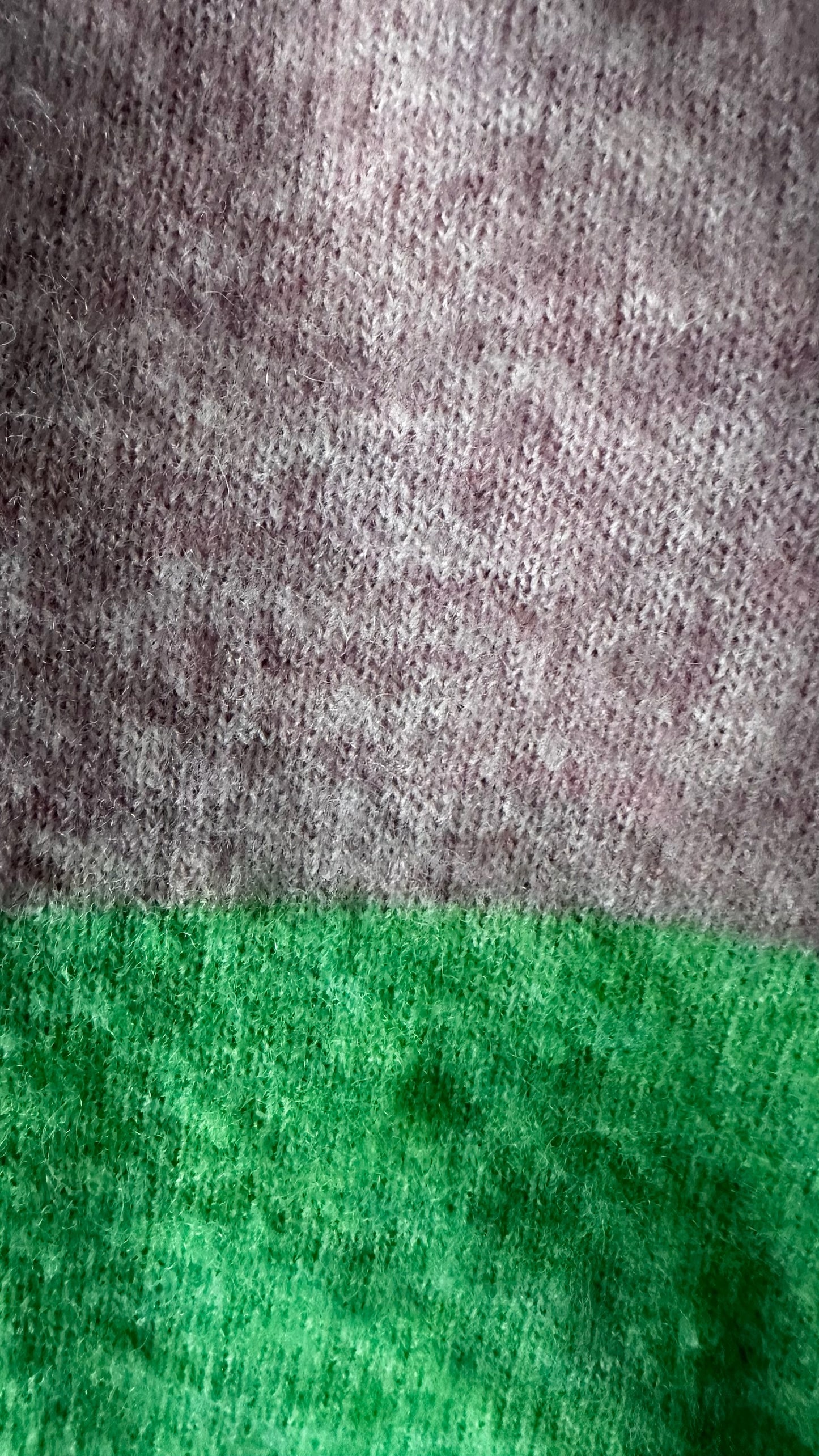 Selected femme @ Anthropologie pink cream green colour block alpaca blend knitted jumper small UK 8-10 vgc