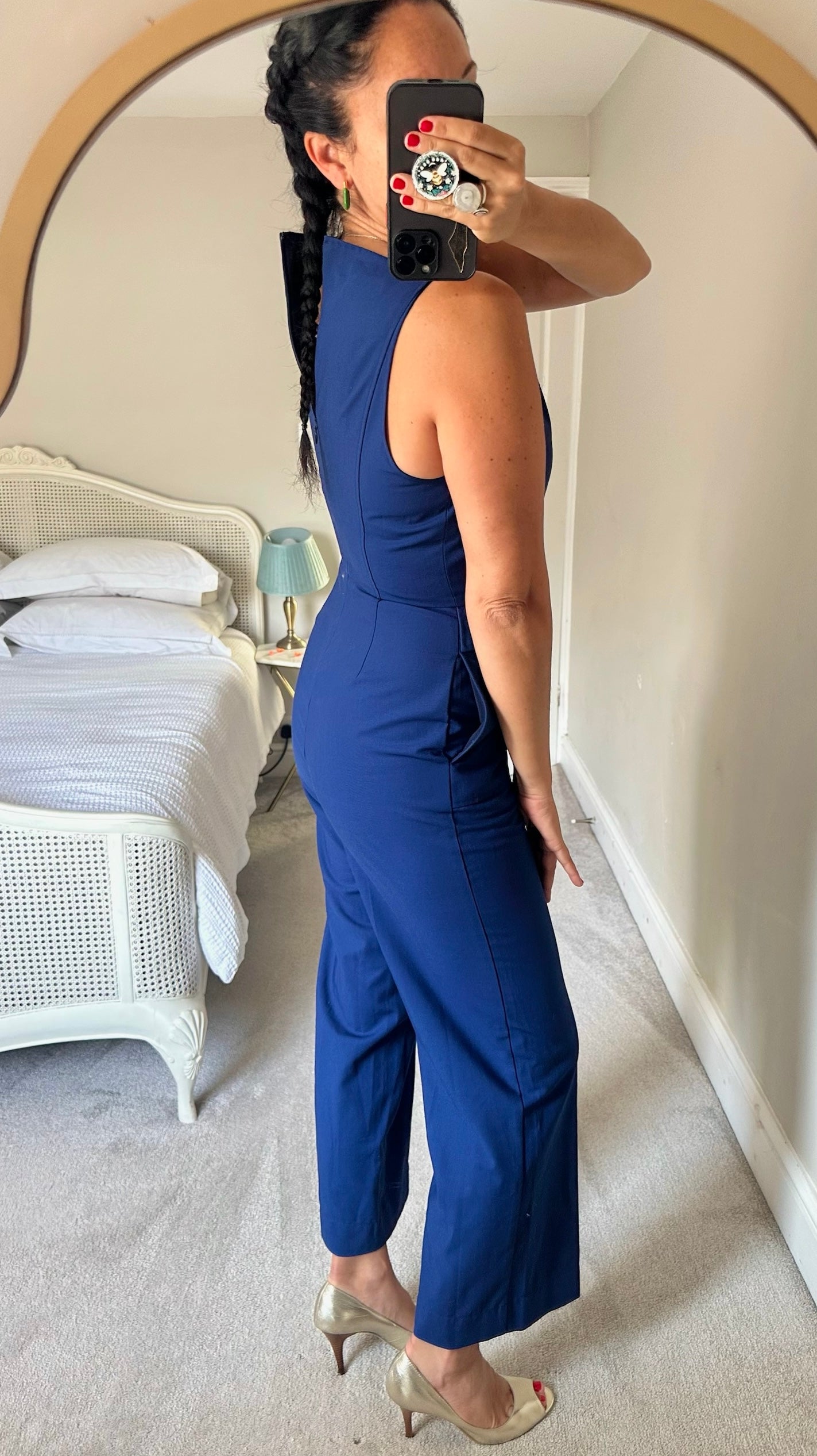 KITRI royal blue event evening wear jumpsuit medium UK 10 vgc w25