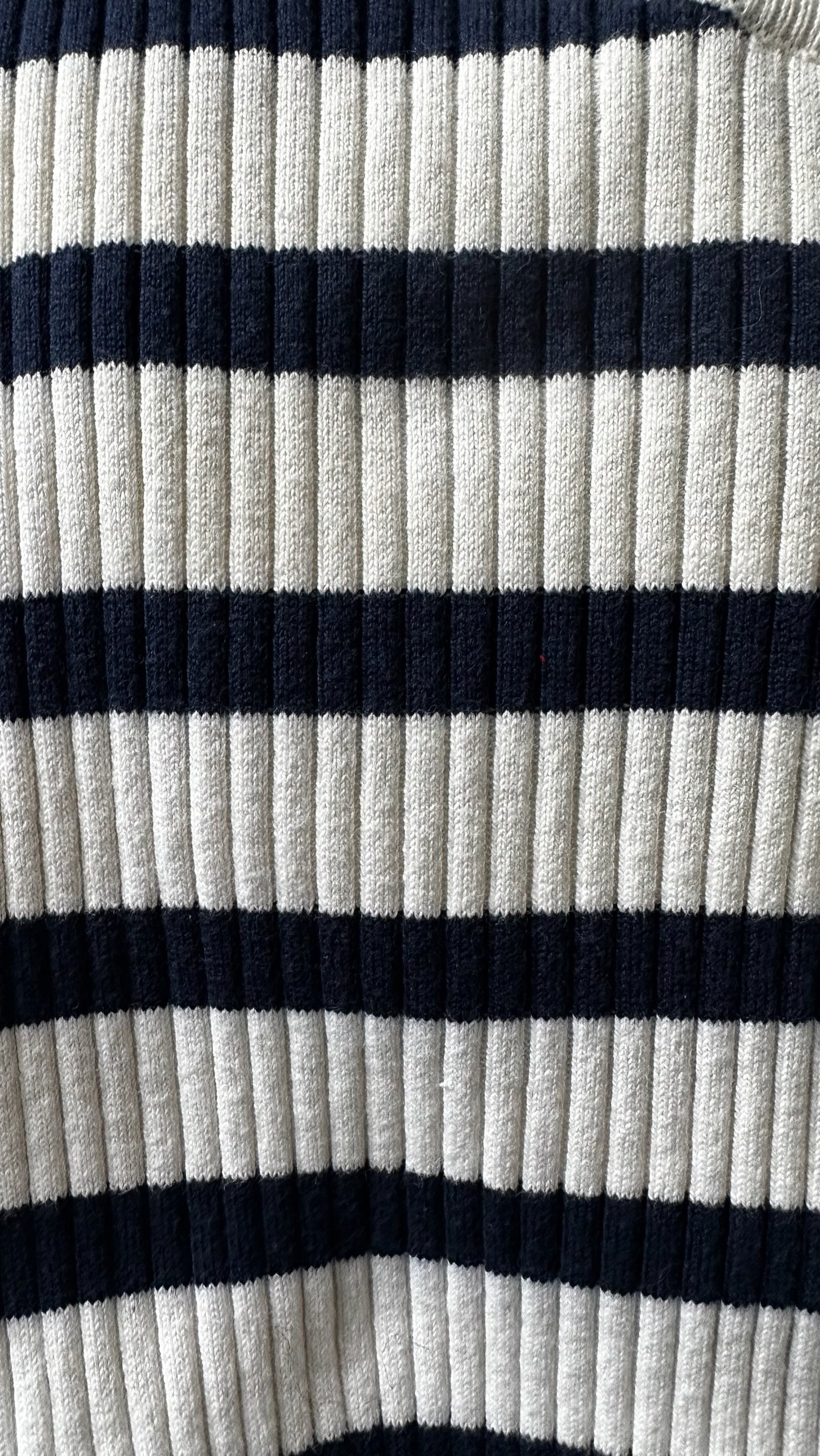 Selected femme black white striped jumper dress large UK 12 vgc