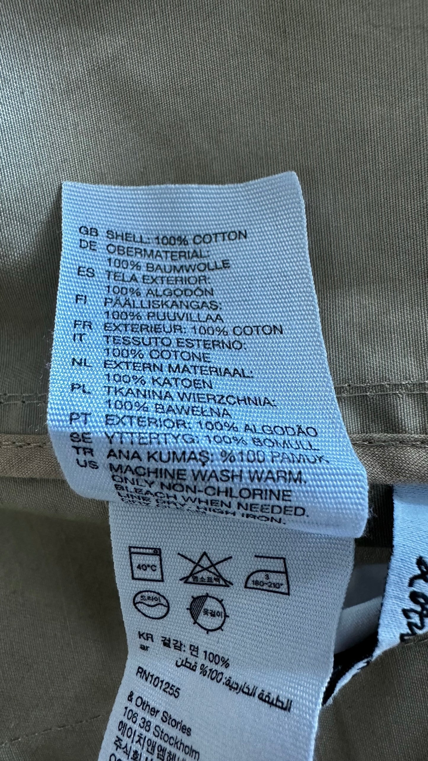 &other stories beige camel utility mac jacket medium M UK 10 excellent used condition