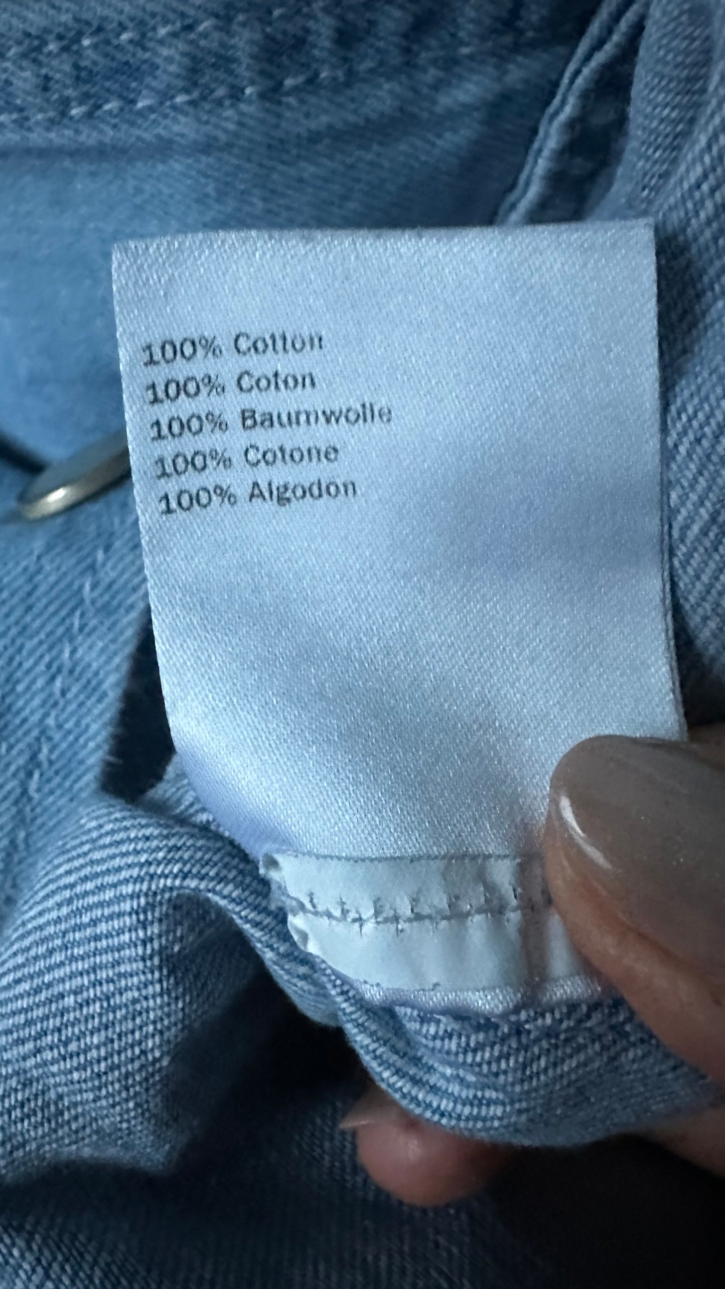 Second Female @ Anthropologie light blue denim jumpsuit playsuit medium UK 12-14 vgc