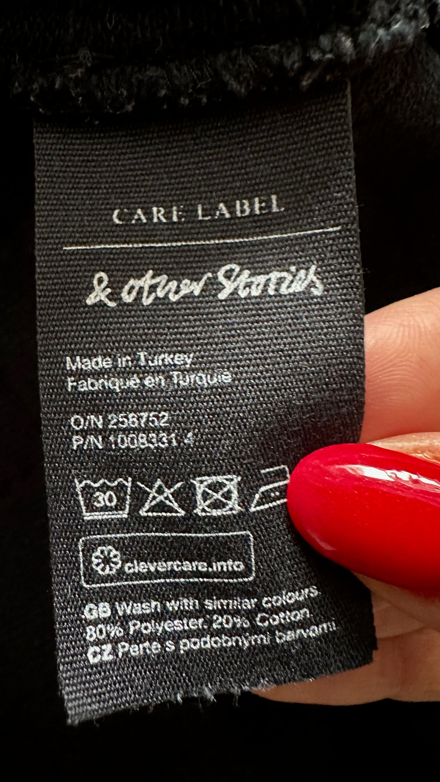 & other stories black quilted casual mini winter dress UK 14 vgc