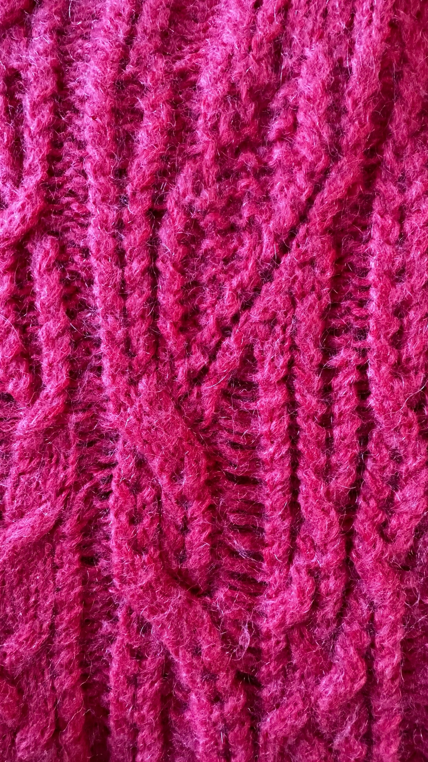 & Other stories coral pink knitted mohair blend jumper large L UK 12 excellent used condition