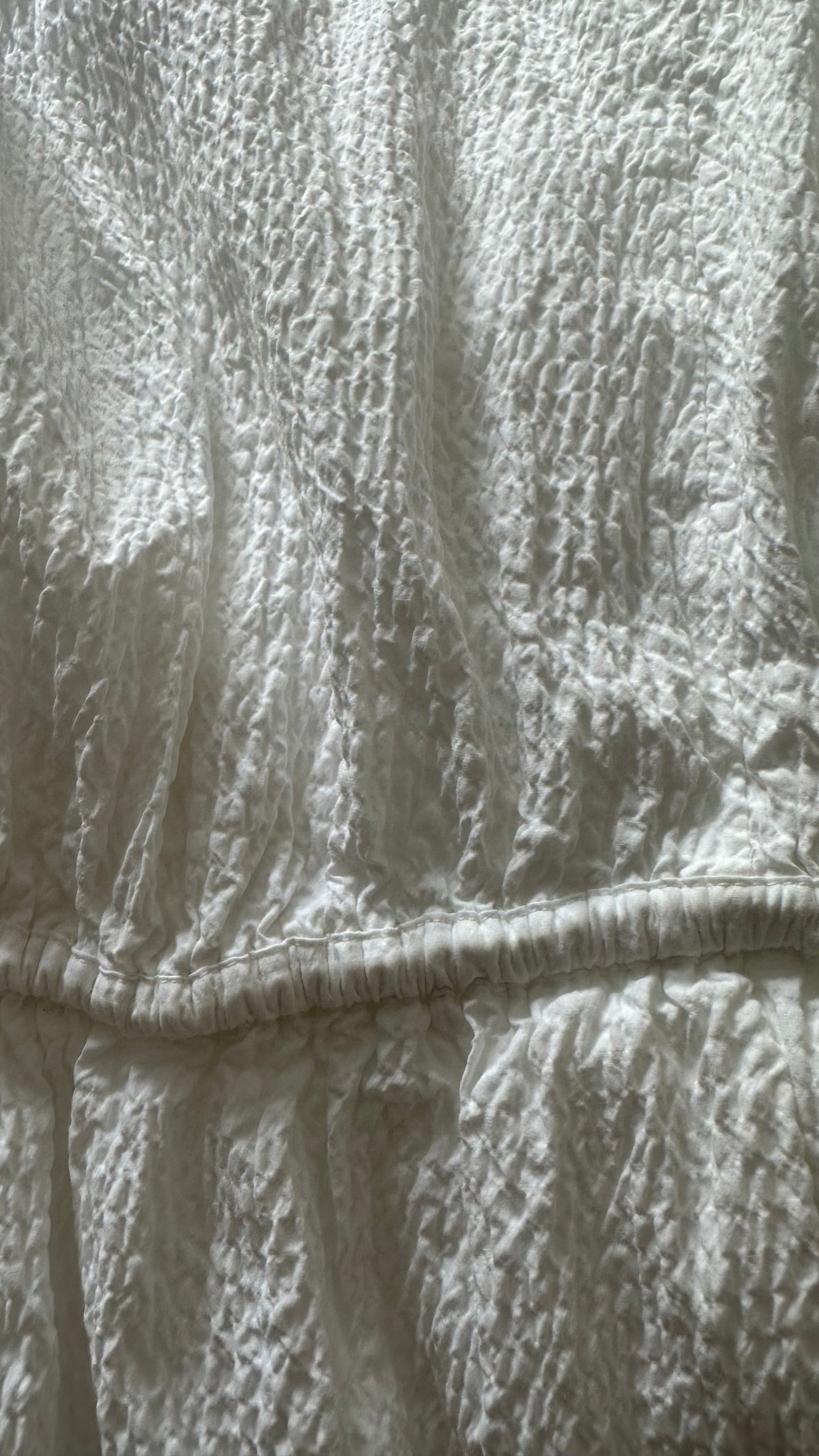& other stories white crinkle tiered maxi dress extra large UK 12 14 vgc