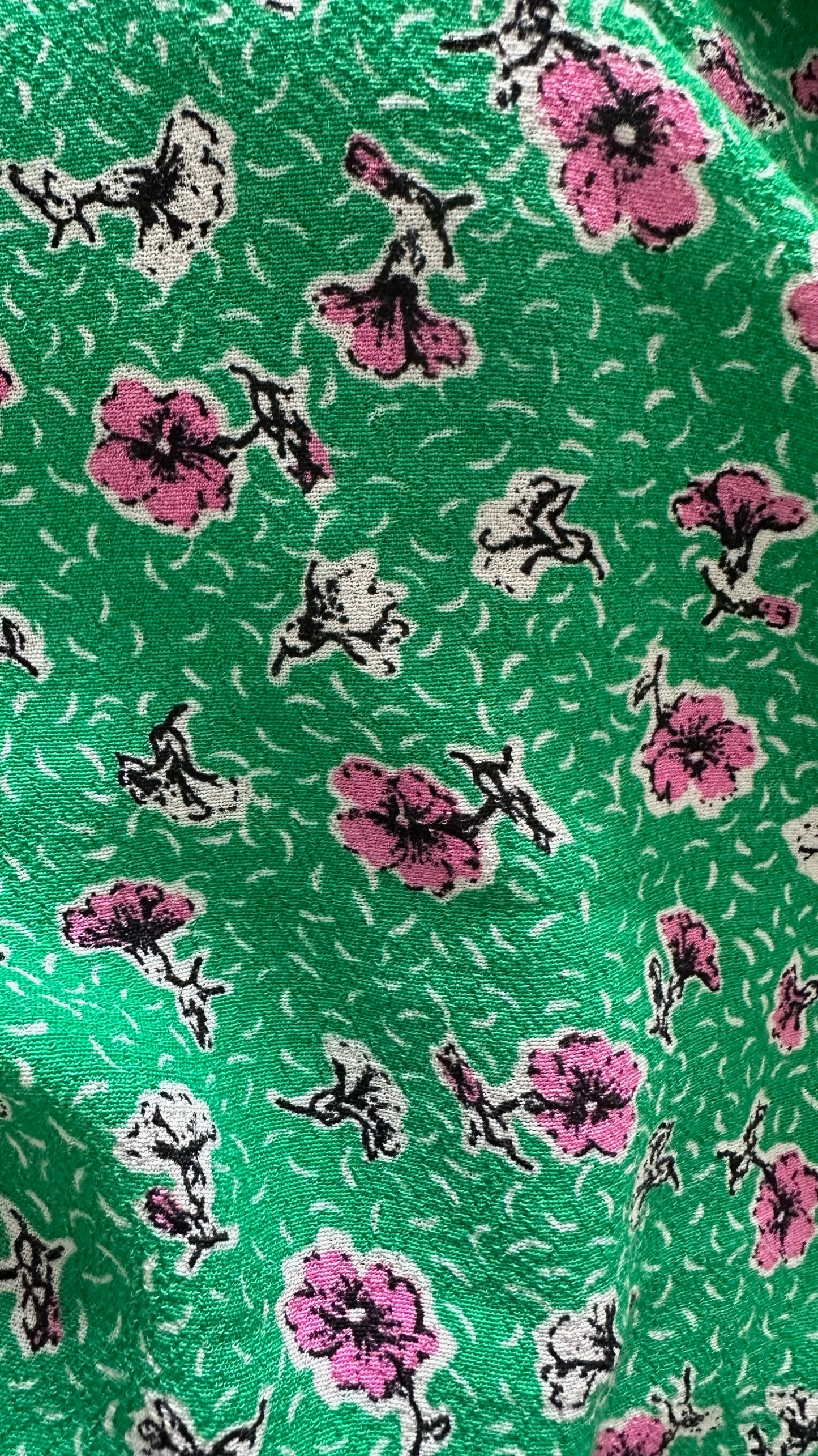 Nobody’s child green pink floral tie front side split maxi dress medium M UK 10 as new condition