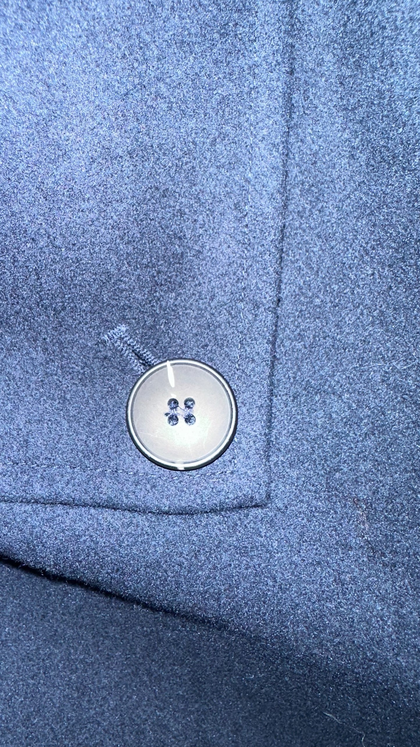 Selected femme @ anthropologie navy blue wool blend maxi coat large UK 12 new XMS25