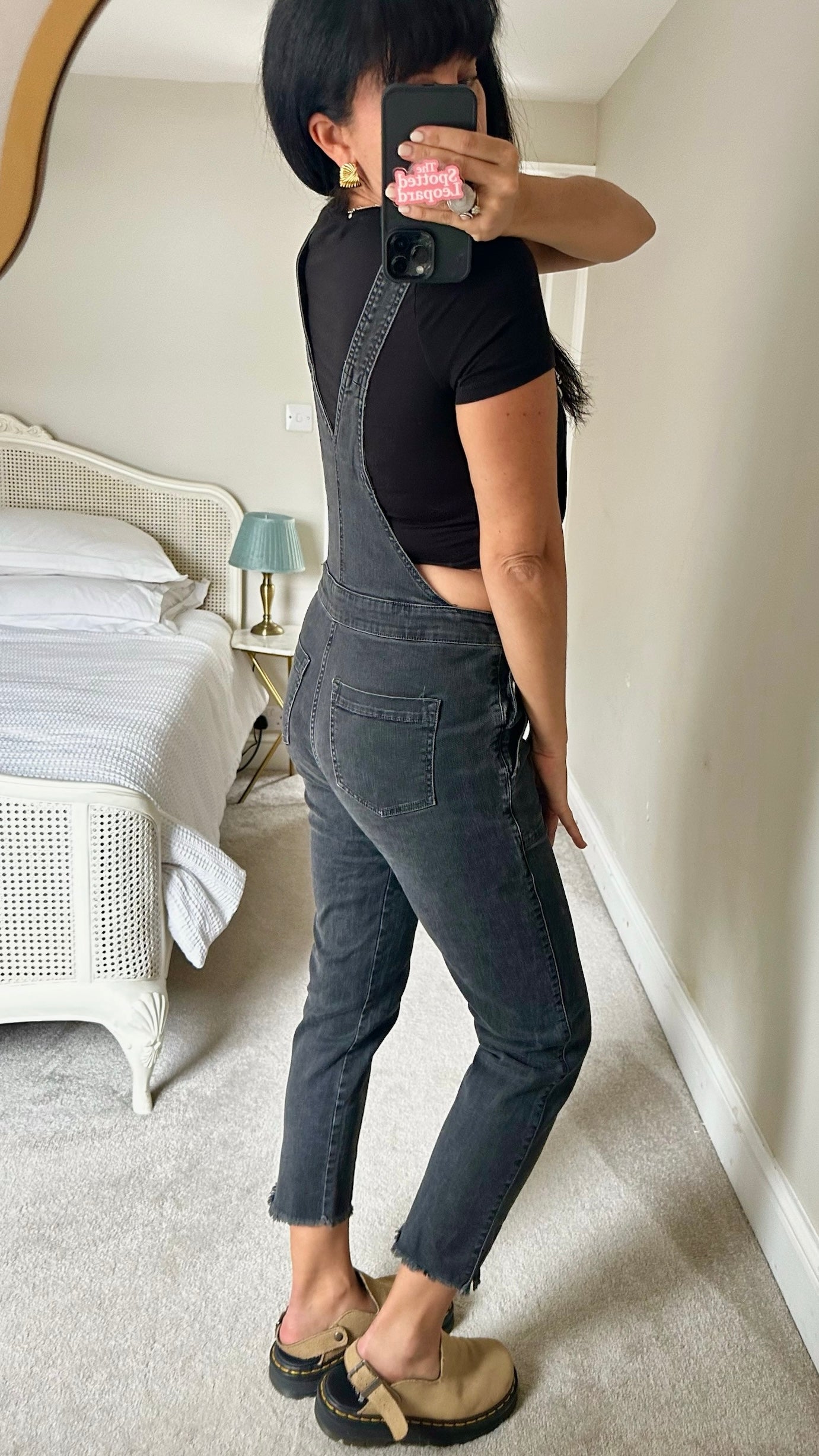 Whistles black charcoal jumpsuit small UK 10 vgc