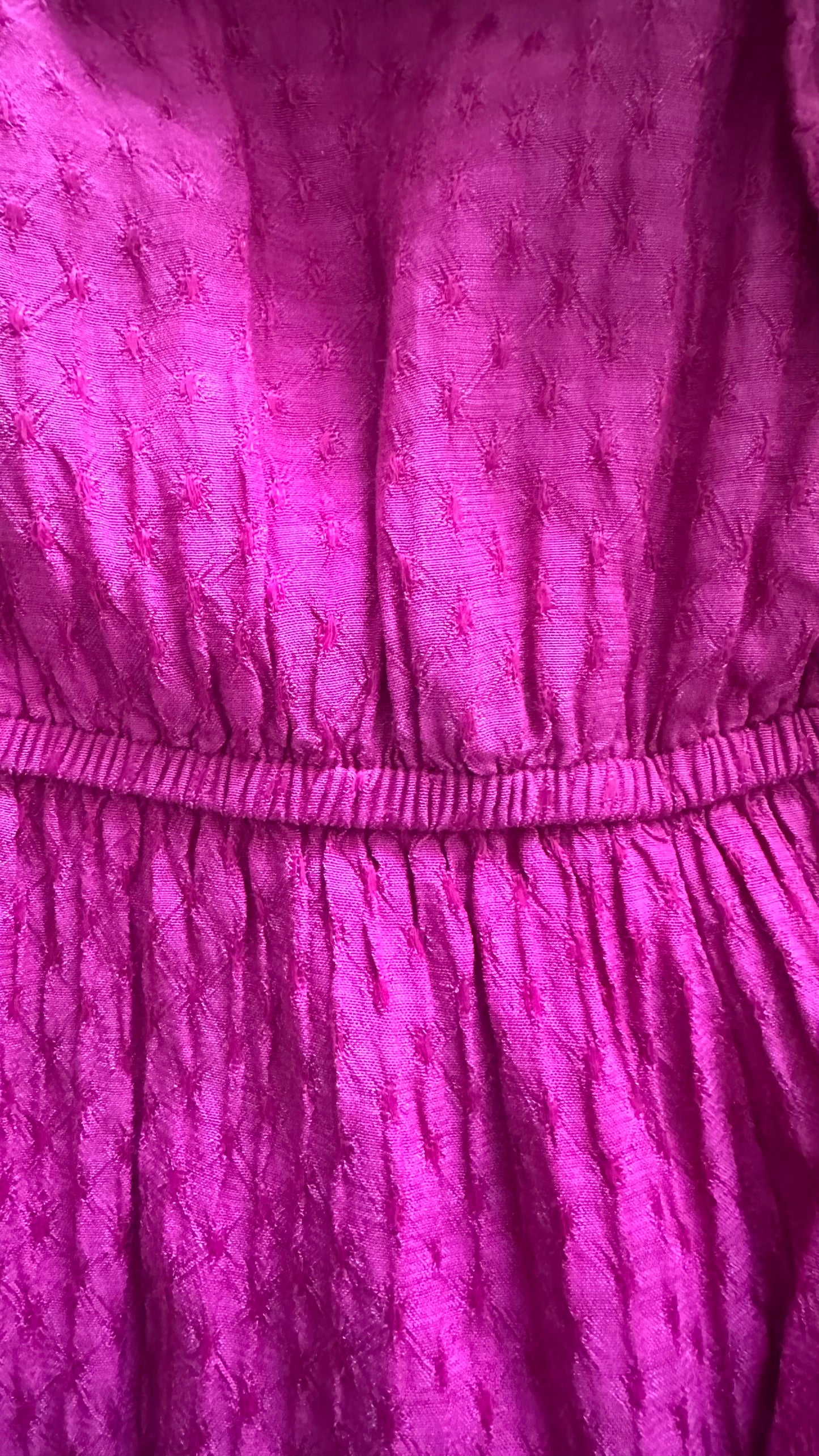 Oliver Bonas fuschia pink side split long dress medium large UK 10 12 vgc
