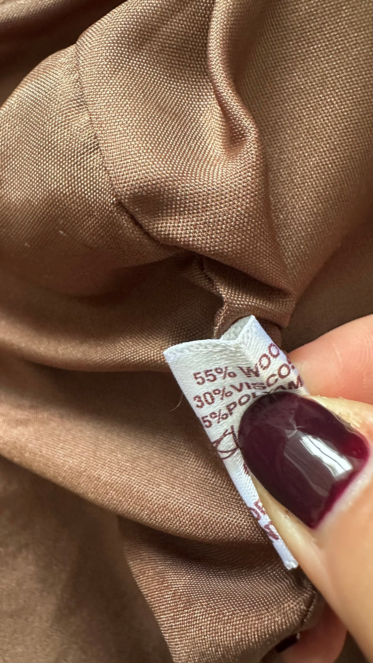 Nightingales brown vintage wool blend jacket coat large extra large UK 14 vgc