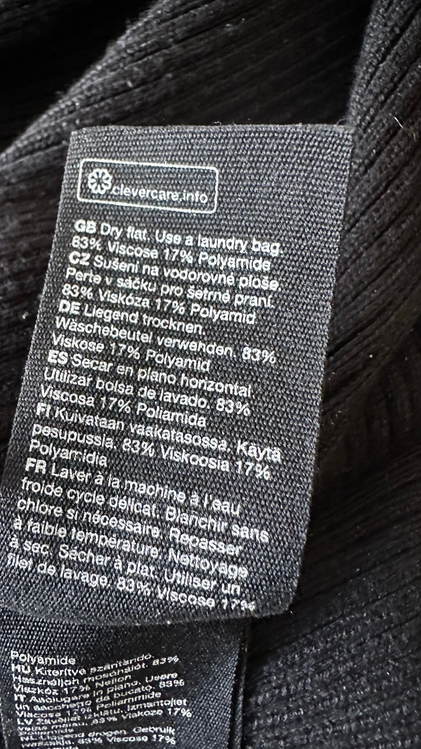 & other stories black ribbed knitted maxi dress extra large UK 14 vgc