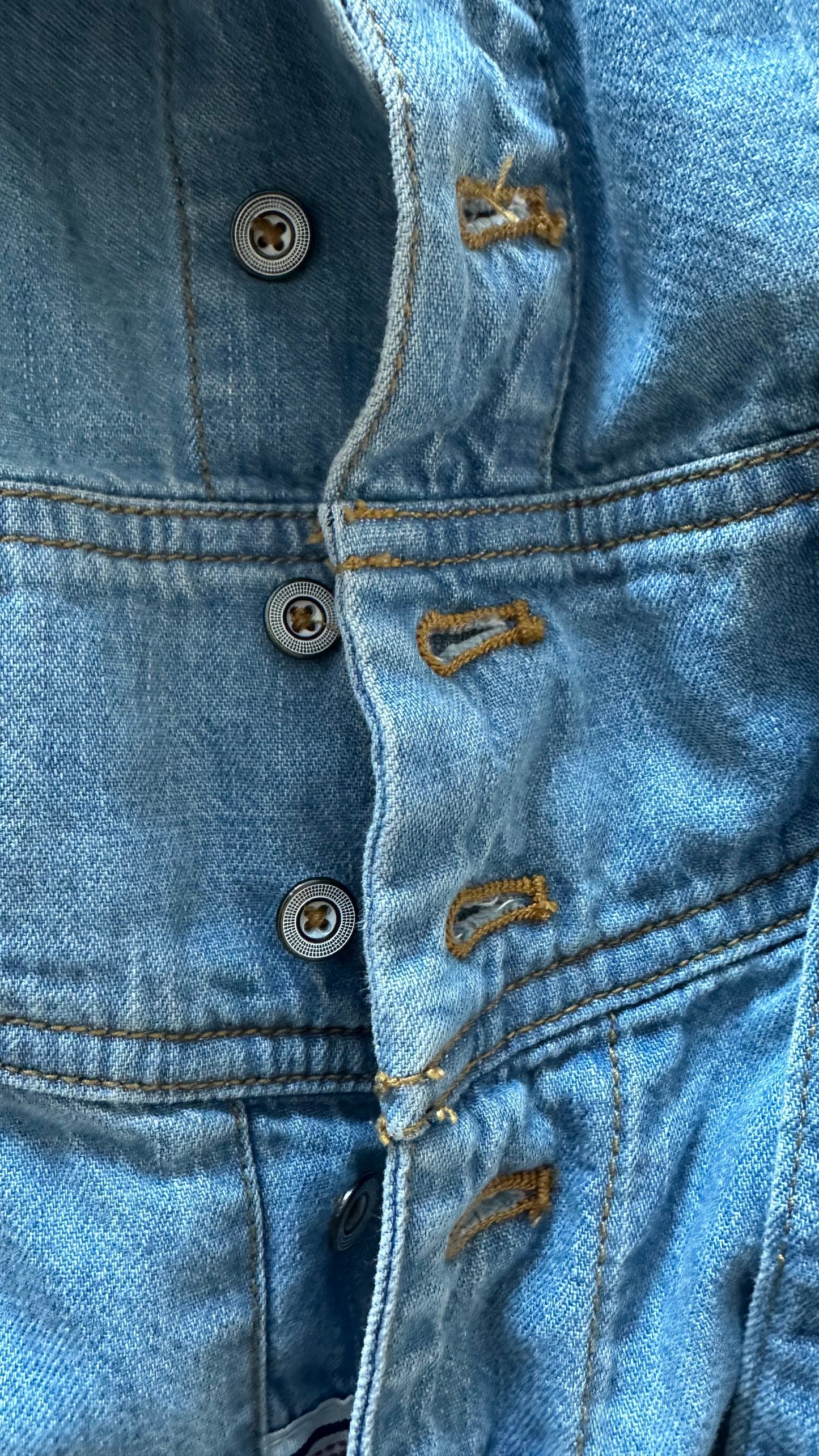 Pilcro @ Anthropologie denim jumpsuit boiler suit jeans trousersuit small UK 8 vgc