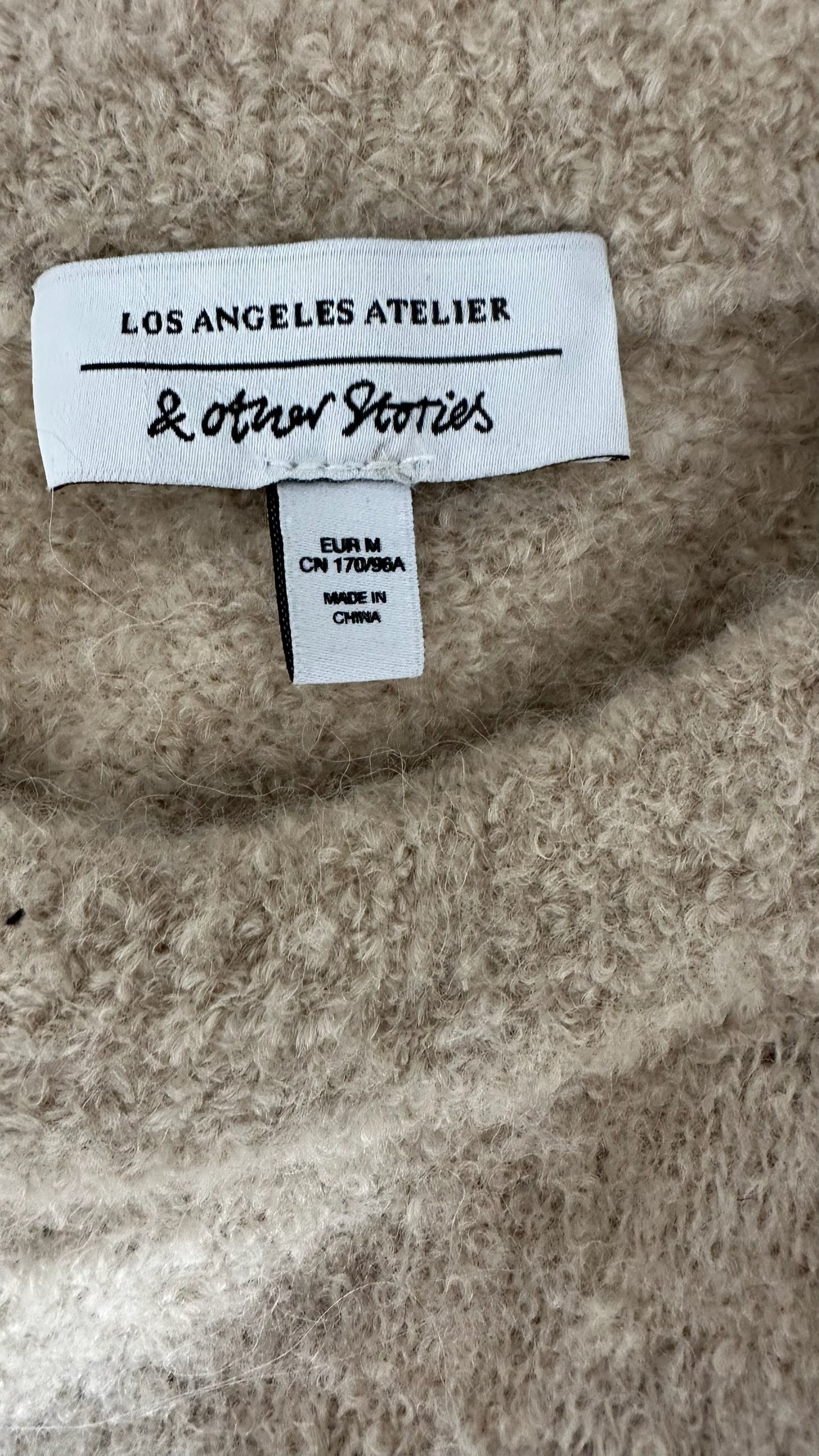 & other stories beige cream alpaca blend knitted wool jumper medium UK 10-12 vgc w25