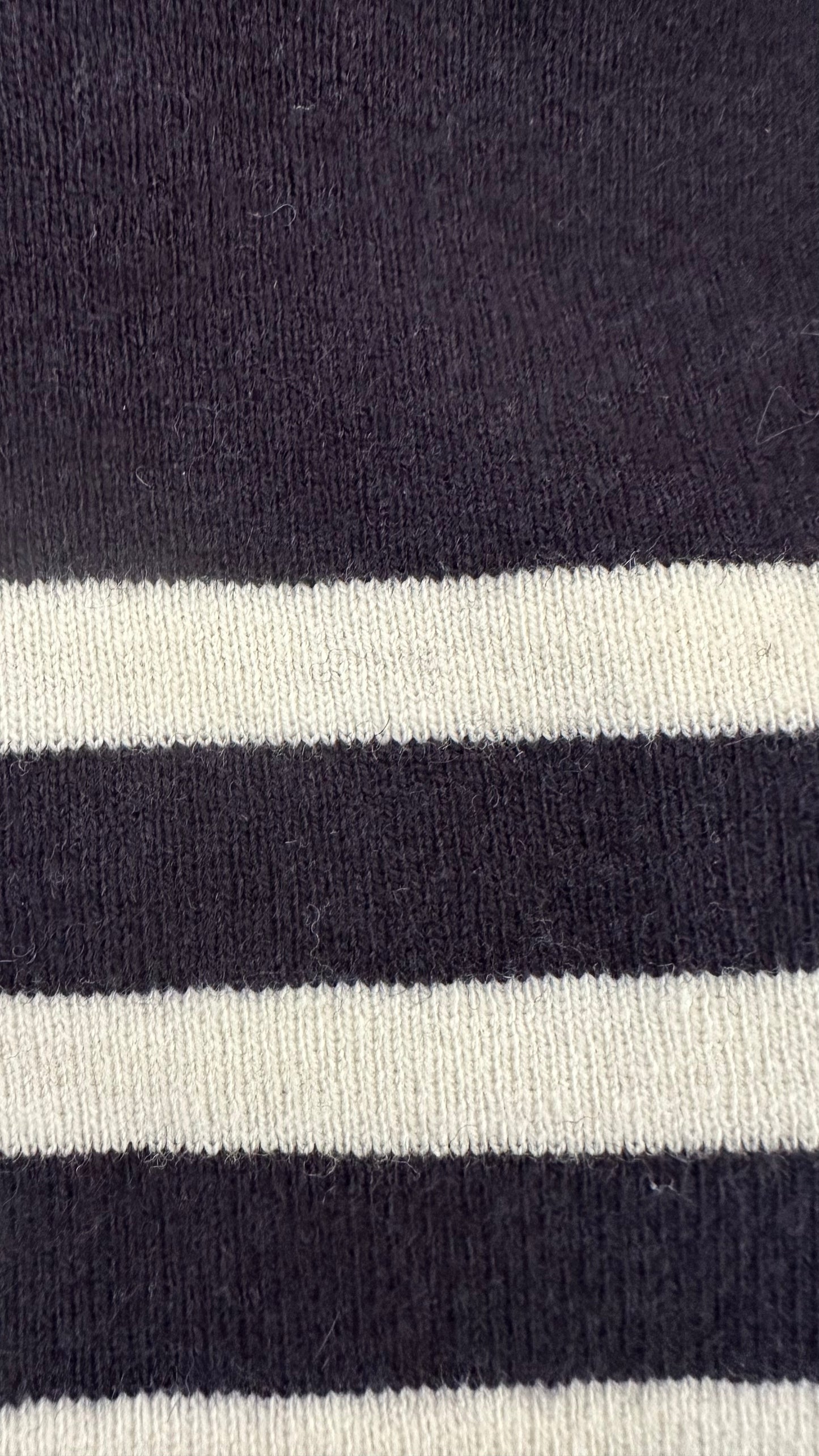 & other stories navy blue white stripe wool blend knitted jumper extra large UK 14 new bnwot w25