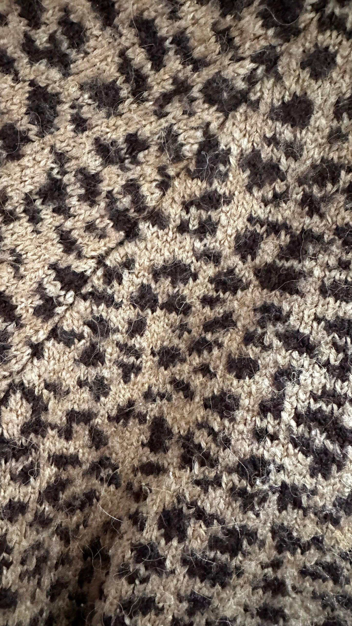 Topshop brown black leopard animal print crop jumper large L UK 12 excellent used condition