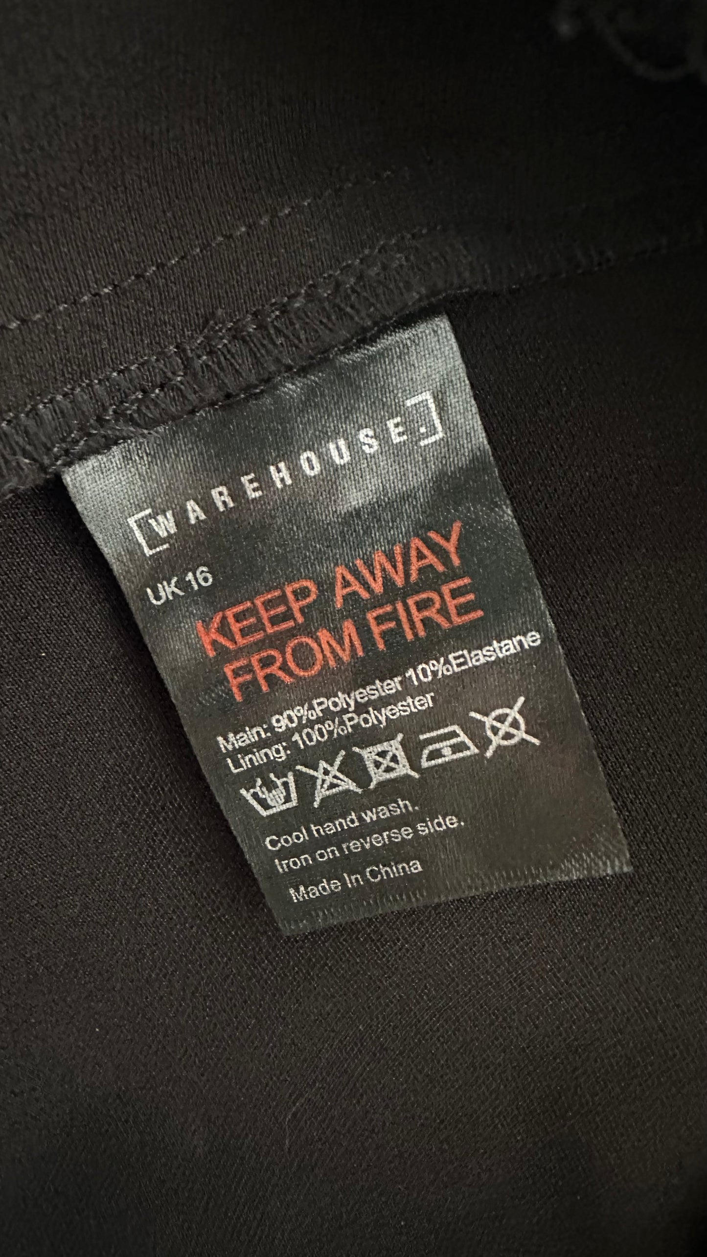 Warehouse black diamanté event jumpsuit playsuit extra large UK 14 new bnwt XMS25