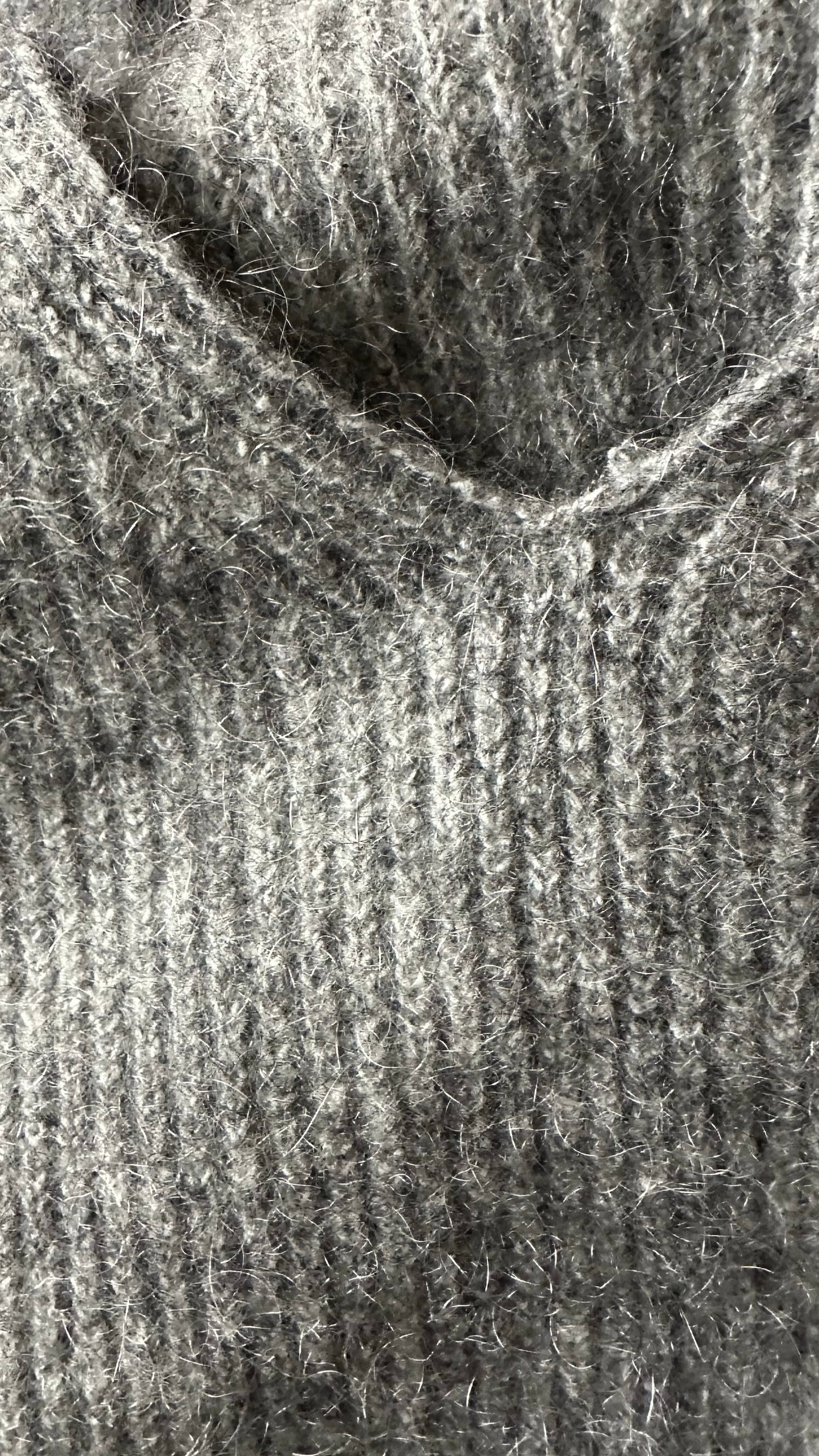 & other stories grey knitted wool mohair oversized jumper large UK 12 vgc w25