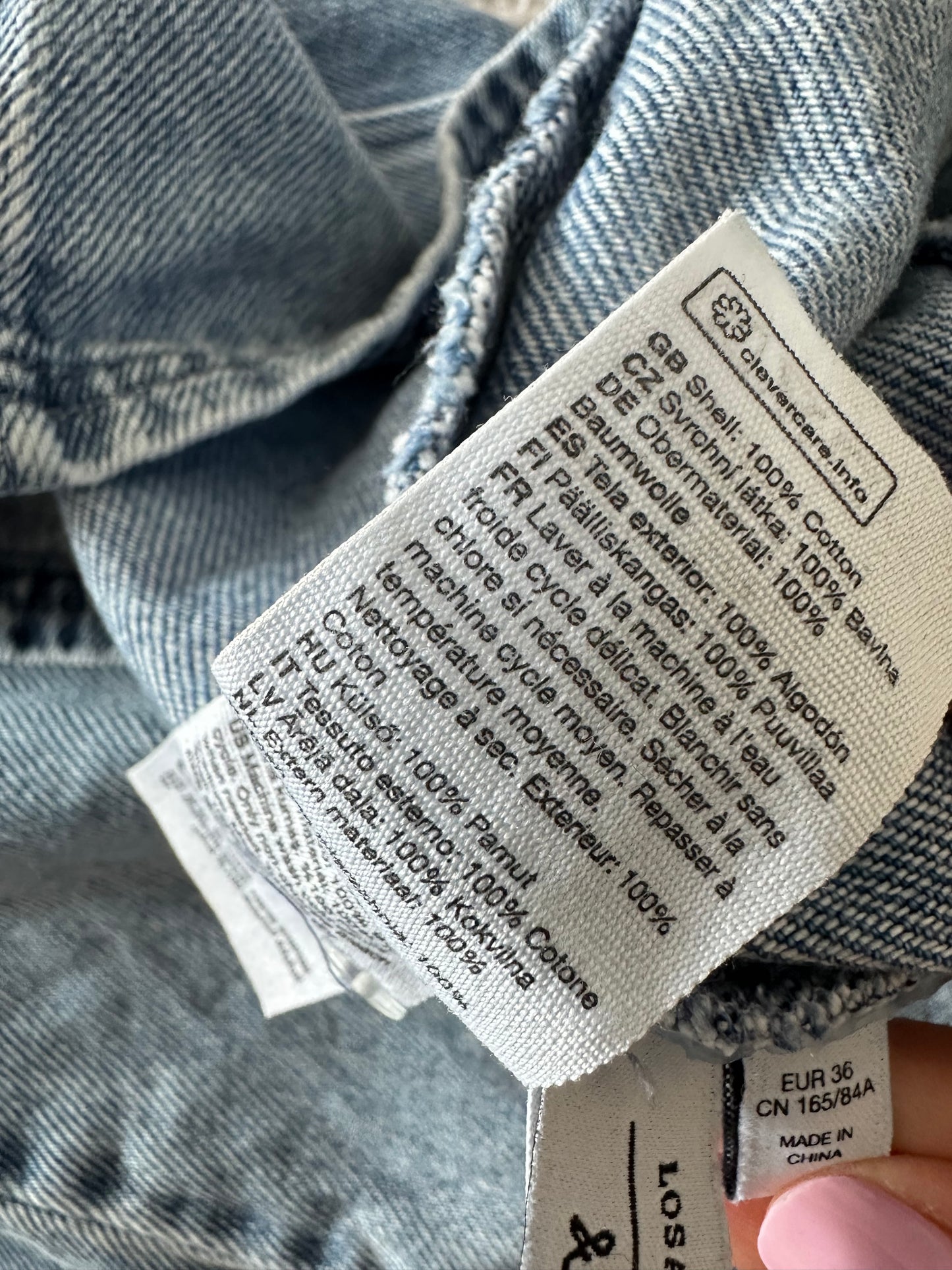 & other stories denim jeans blue mini dress small medium UK 8 10
