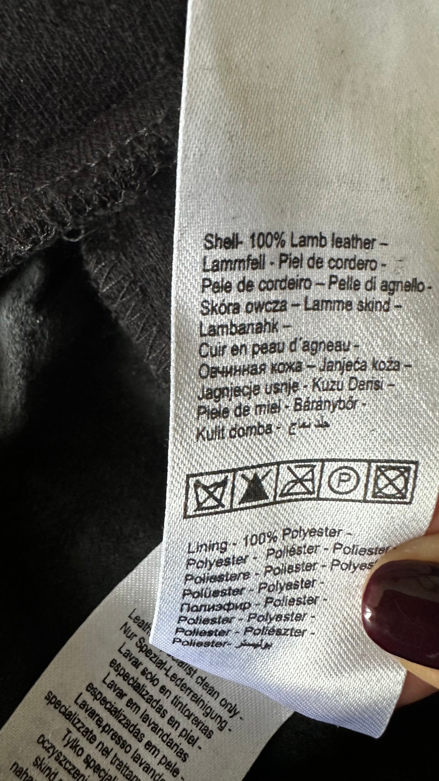 Selected Femme @ Anthropologie black leather leggings trousers small UK 8 vgc