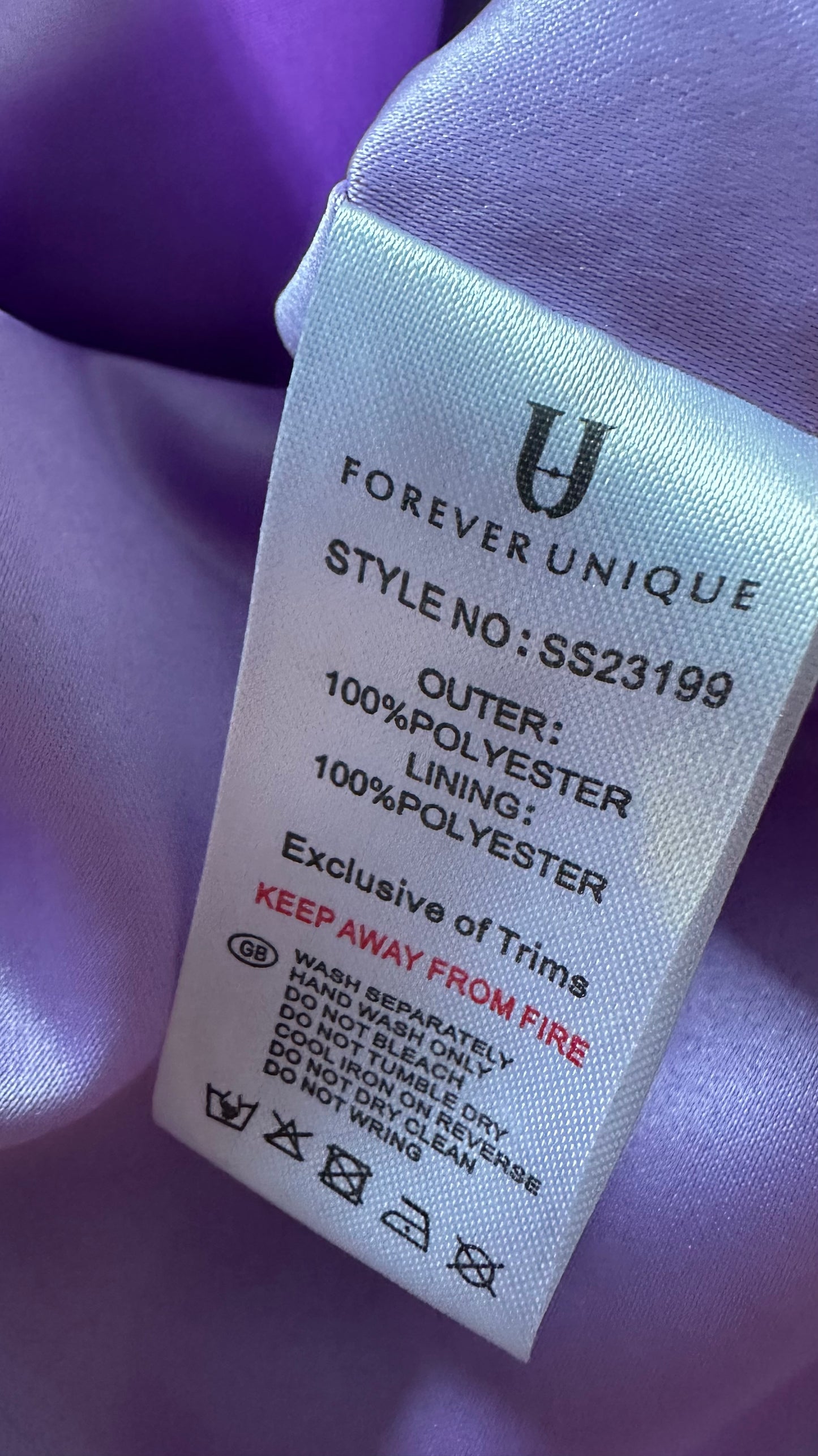 Forever Unique lilac pink roses floral statement mini dress medium UK 12 event vgc