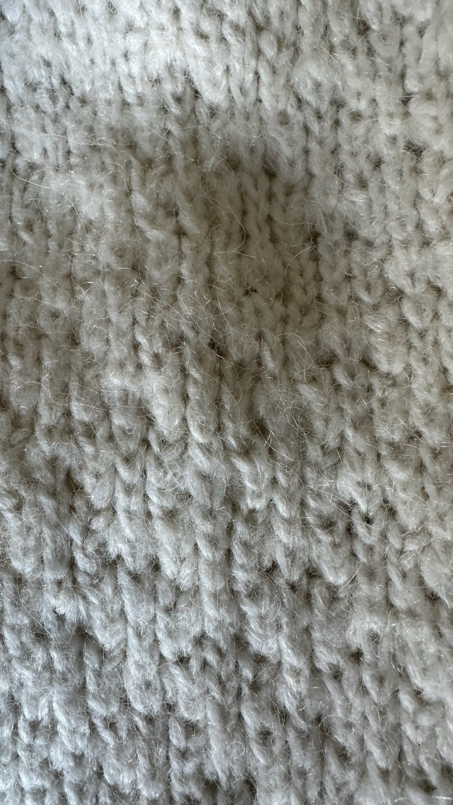 YAYA women cream white wool blend open knitted jumper cardigan small UK 8-10 vgc w25