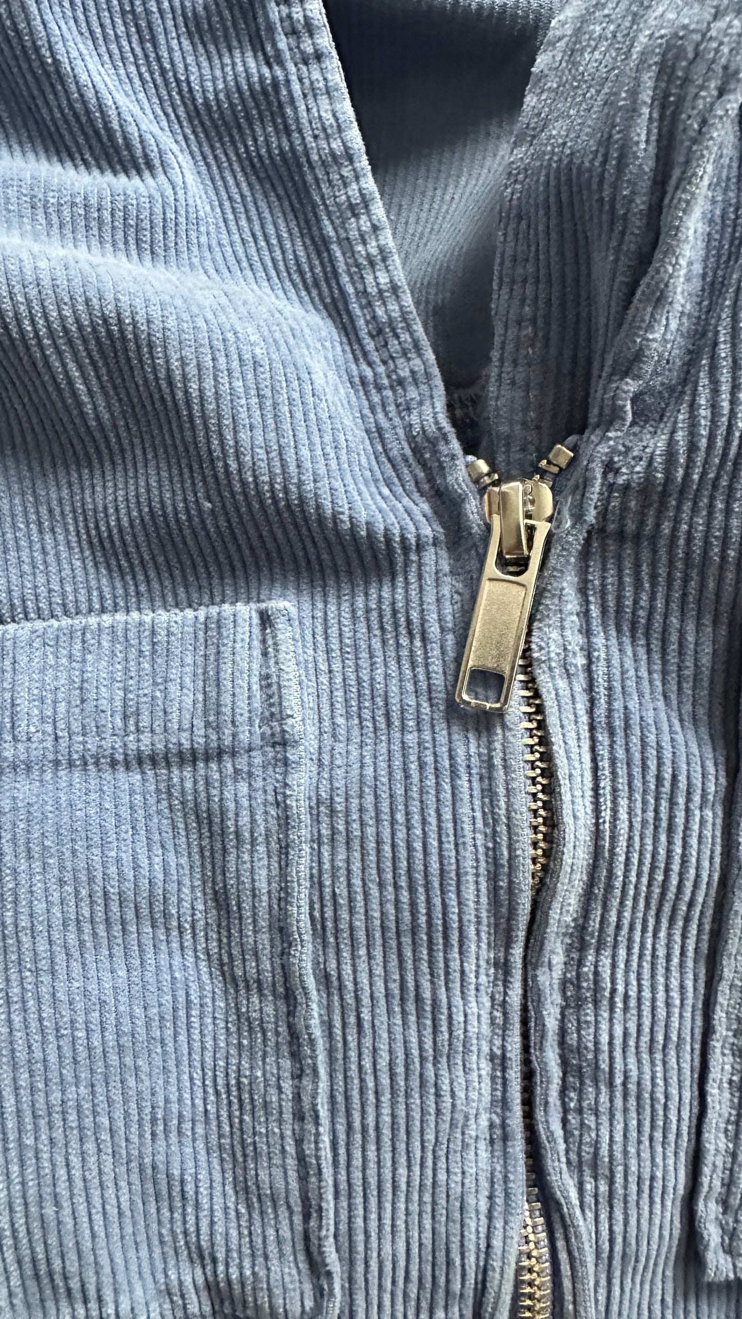 Oliver bonas light blue corduroy jumpsuit boiler suit medium UK 10-12 vgc