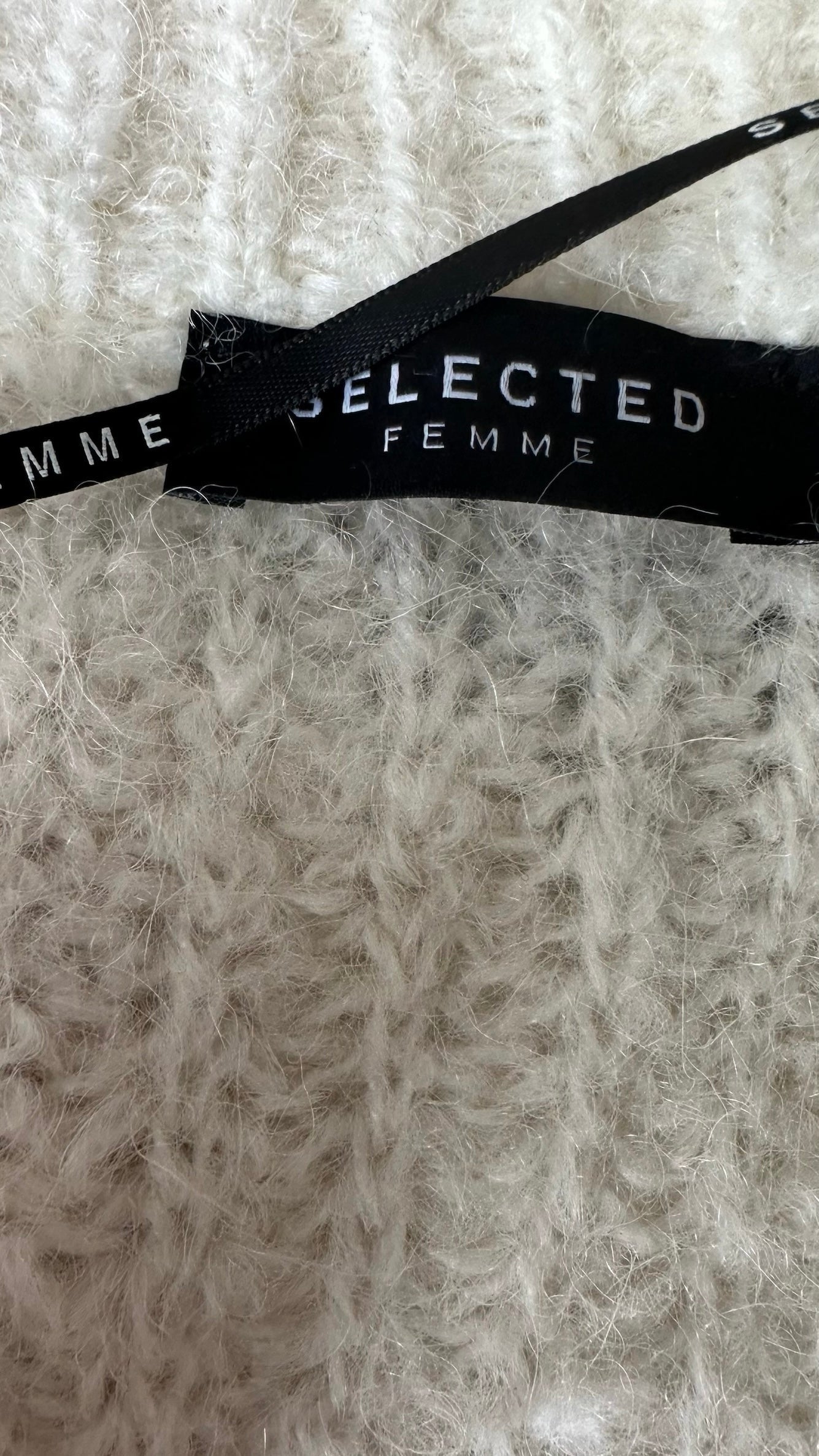 Selected Femme @ Anthropologie cream white alpaca blend knitted cardigan jumper medium UK 10 and extra large UK 12 14 vgc w25