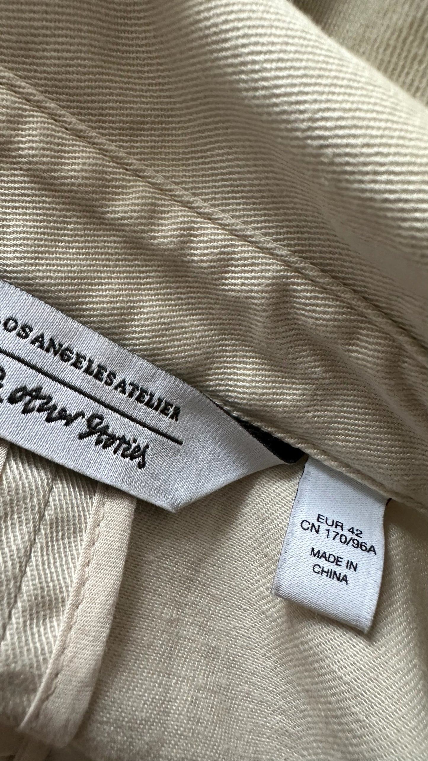 & other stories stone cream beige oversized jumpsuit extra large UK 14 vgc