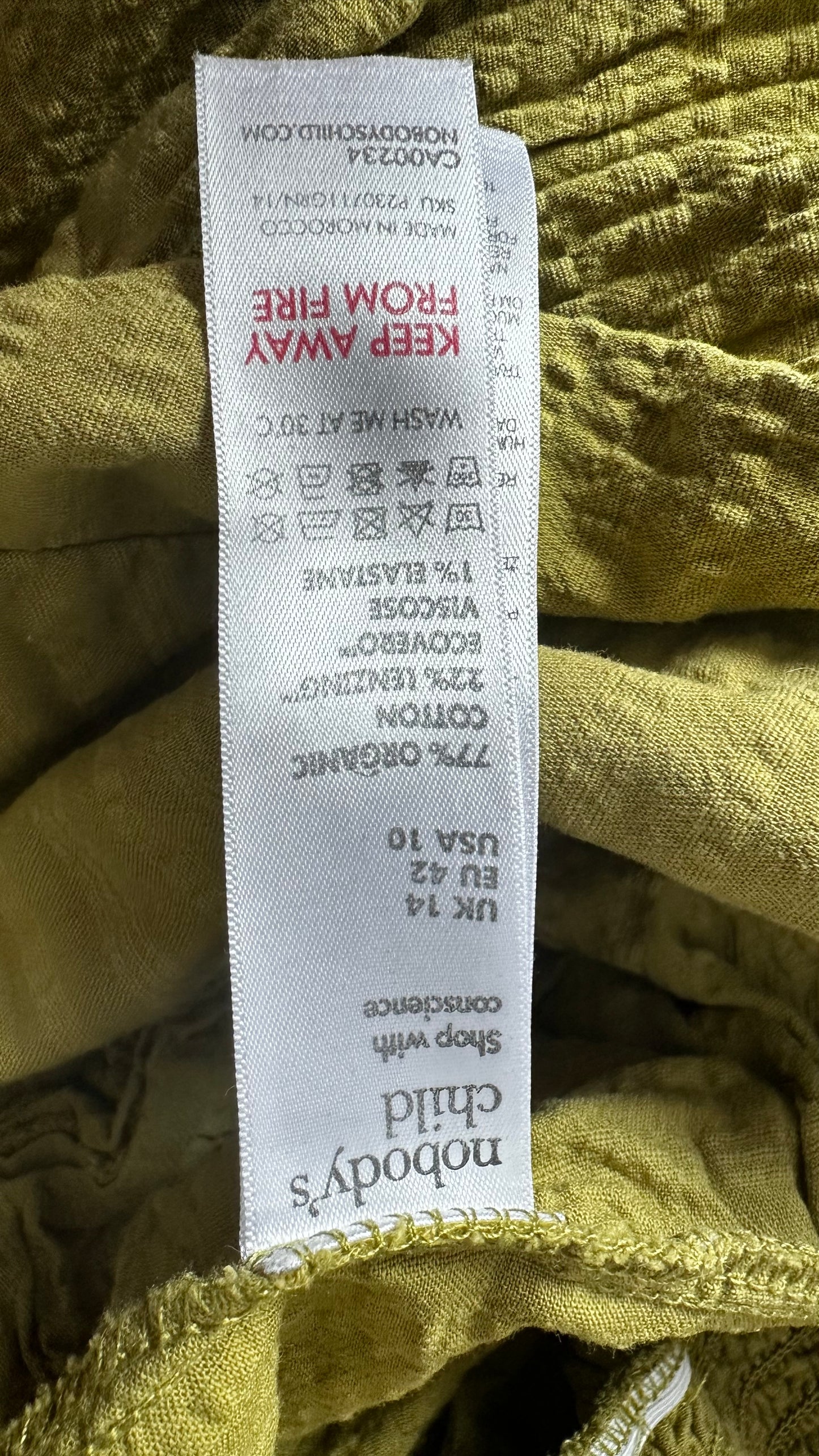 Nobody’s Child acid green jumpsuit playsuit medium UK 14 vgc