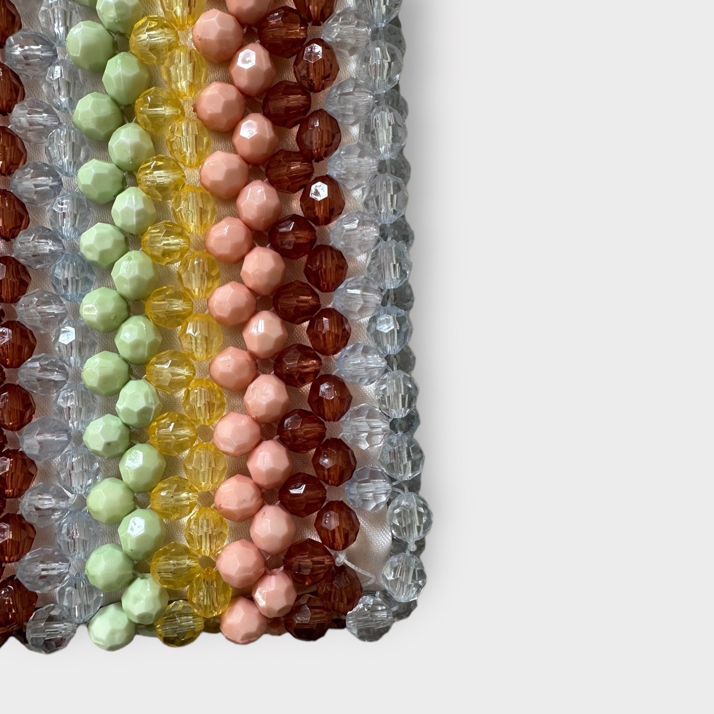 Loeffler Randall multi colour beaded clutch wedding guest handbag small vgc