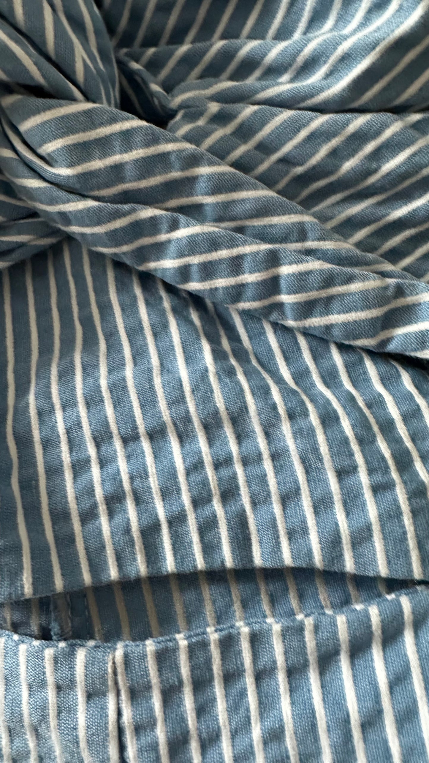 Zara light blue white stripe jumpsuit playsuit small UK 8 holiday vgc