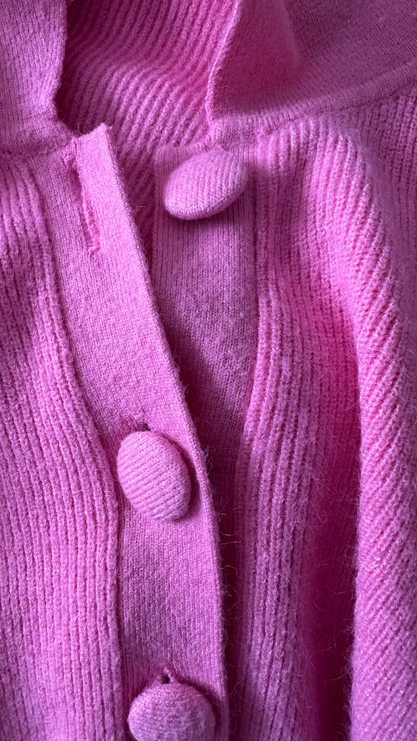 Oliver bonas candy pink knitted jumper dress large UK 12 vgc w25