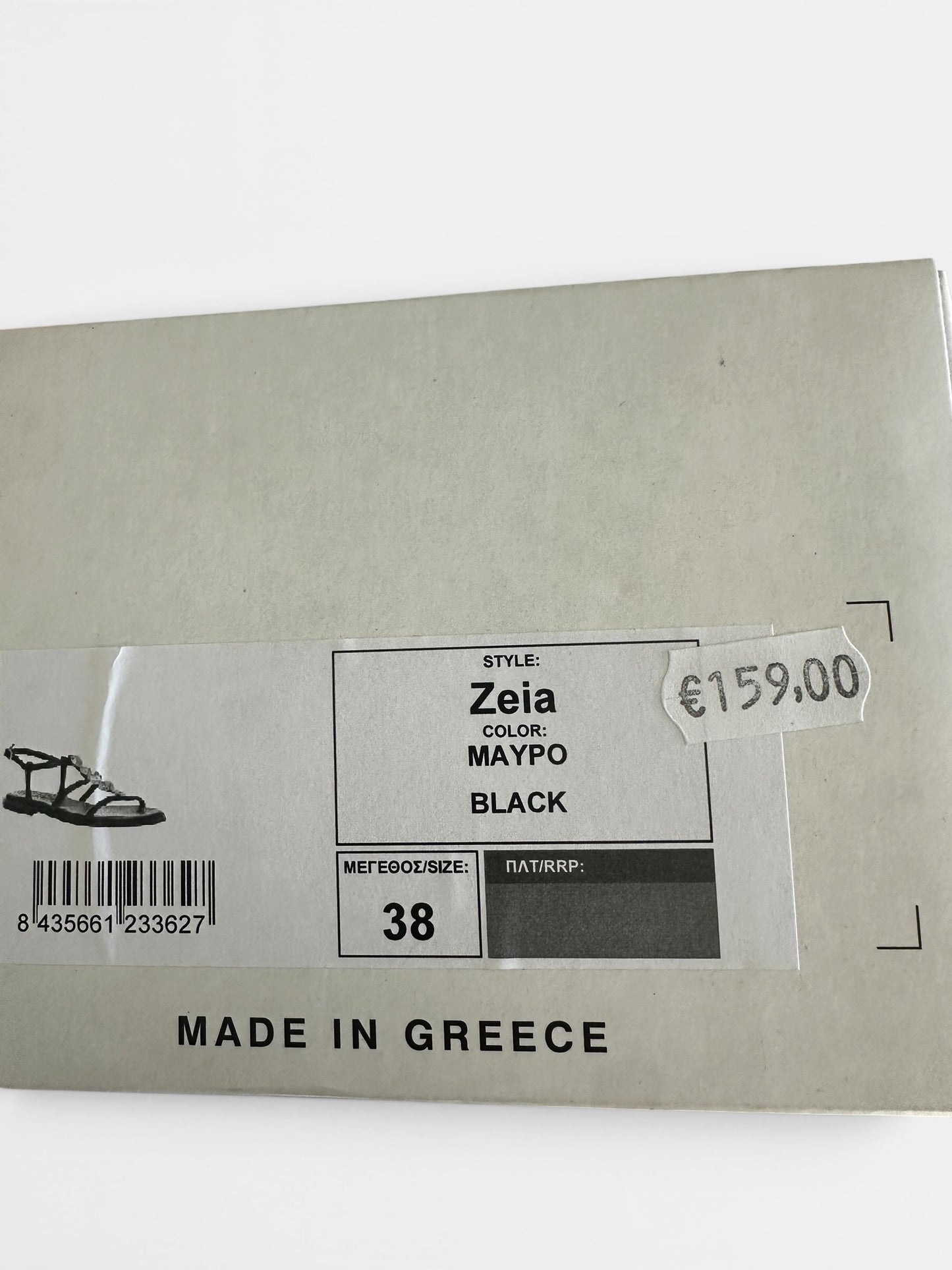 Cuchy @ Net a Porter black gold leather shell sandals flip flops shoes UK 5 EU 38 vgc