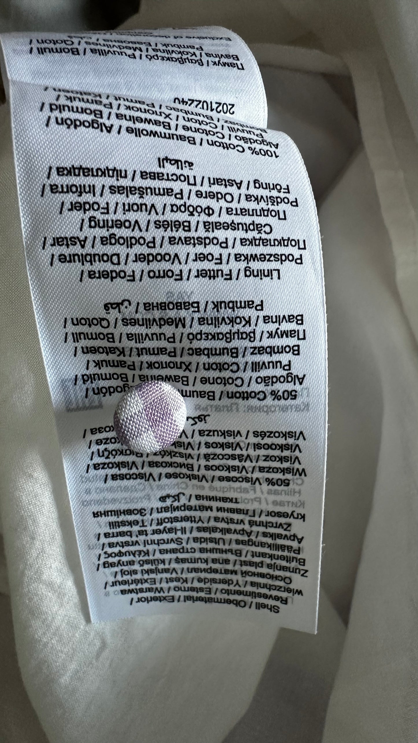 YAS lilac white gingham check midi long dress small UK 10 vgc