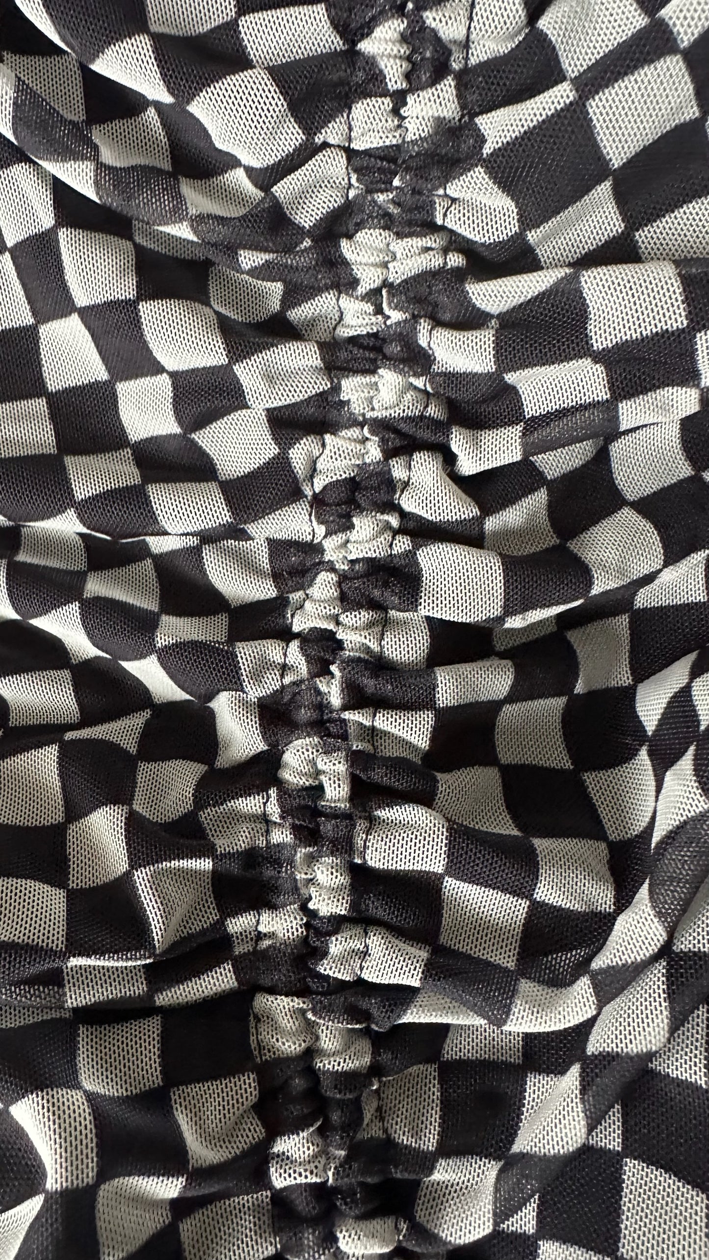 & other stories black white gingham check midi dress large UK 12 vgc w25