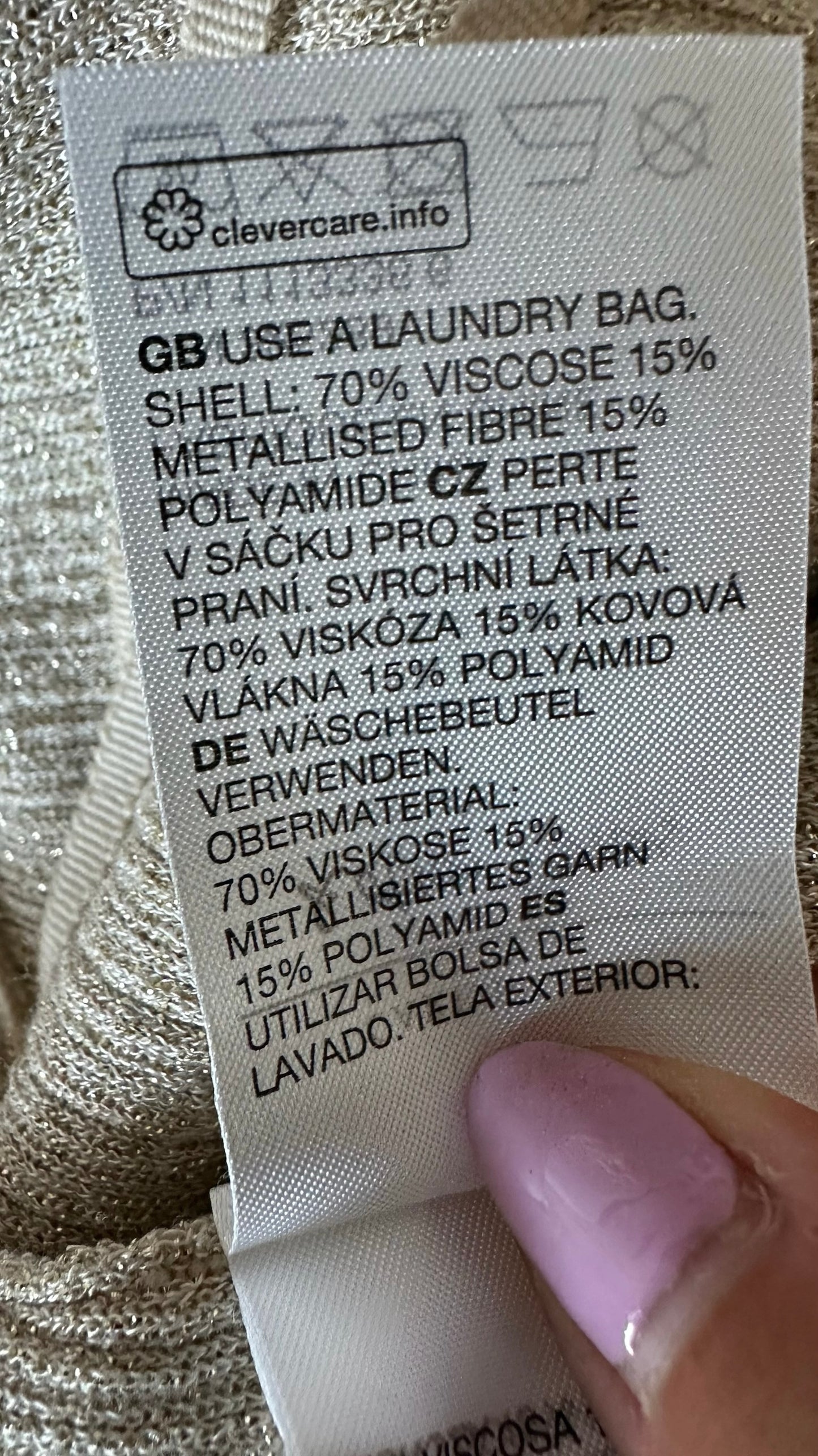 & Other stories cream gold metallic halterneck backless jumpsuit large L UK 12 vgc