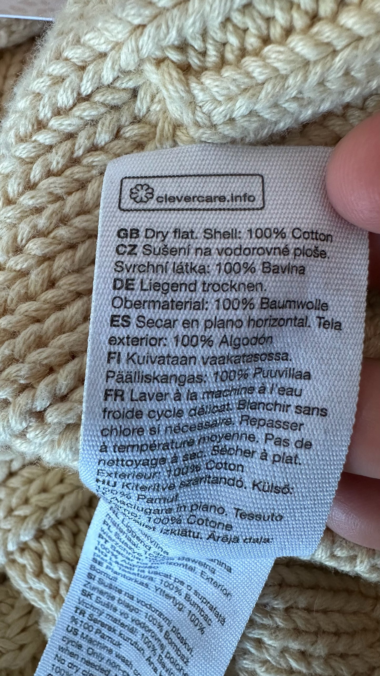 & other stories butter yellow cream knitted cardigan medium UK 10-12 vgc w25