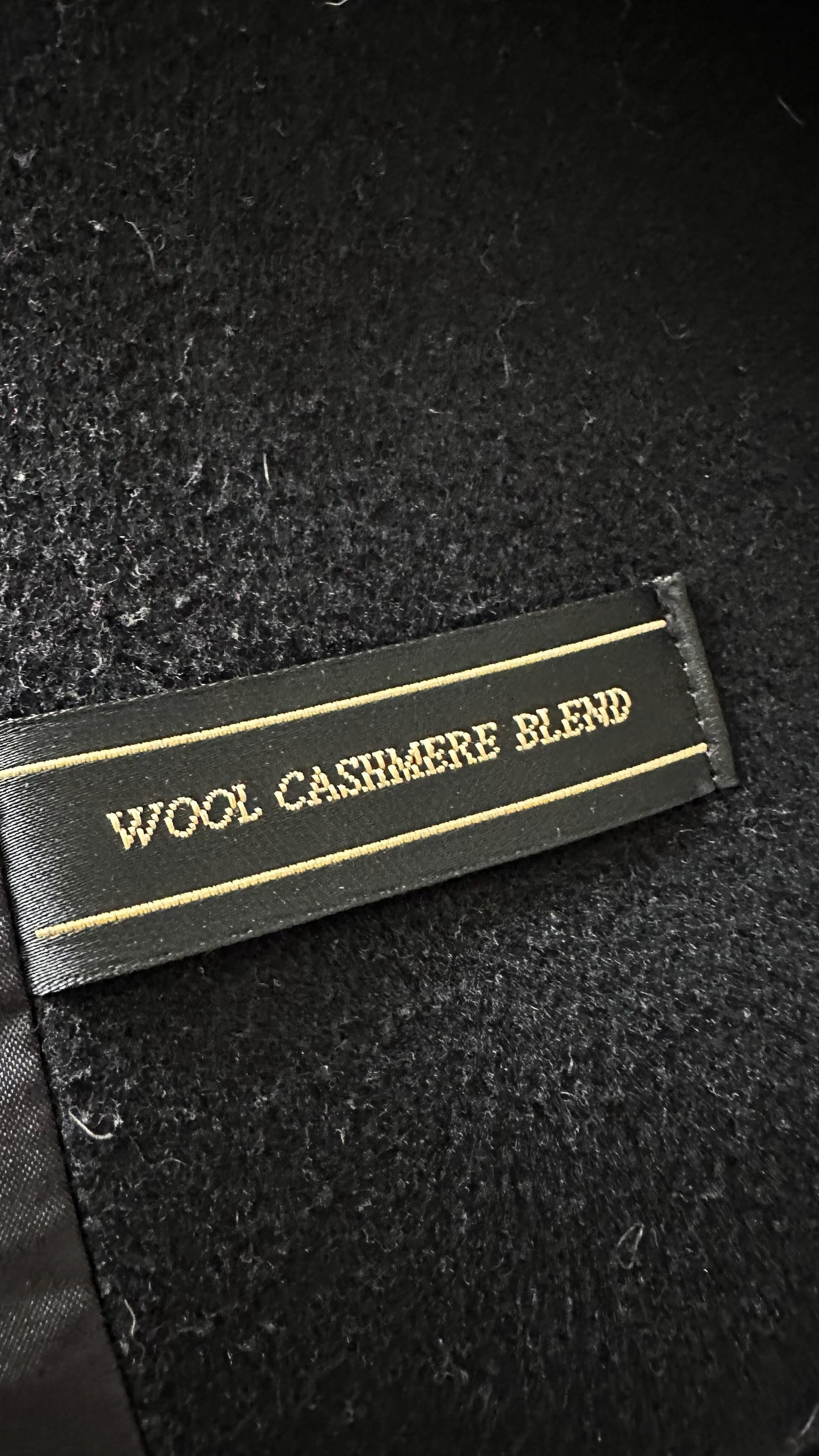 Windsmoor black cashmere blend swing coat extra large UK 14 vgc