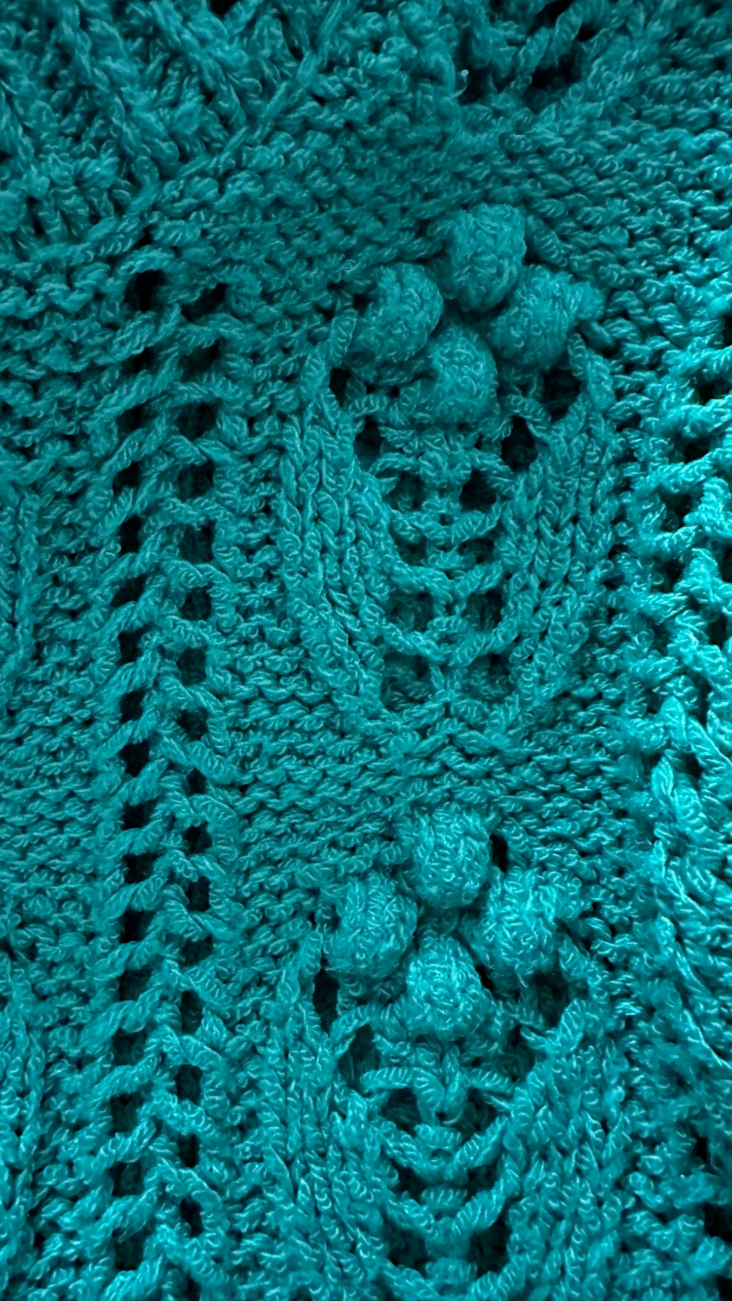 Zara bright green crochet bobble knitted jumper small UK 8-10 vgc
