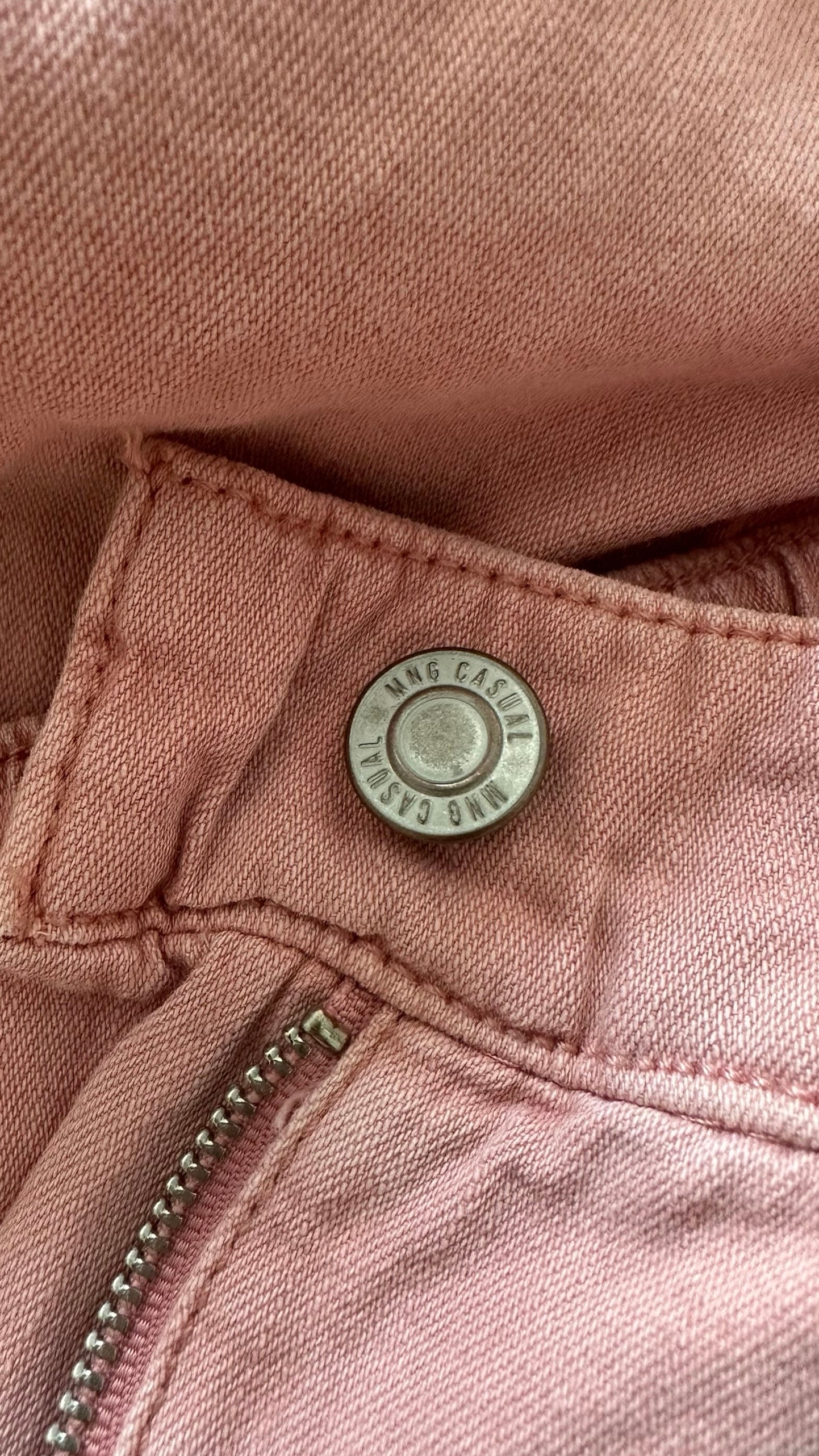 Mango rose dusky pink button up shorts holiday medium M UK 10