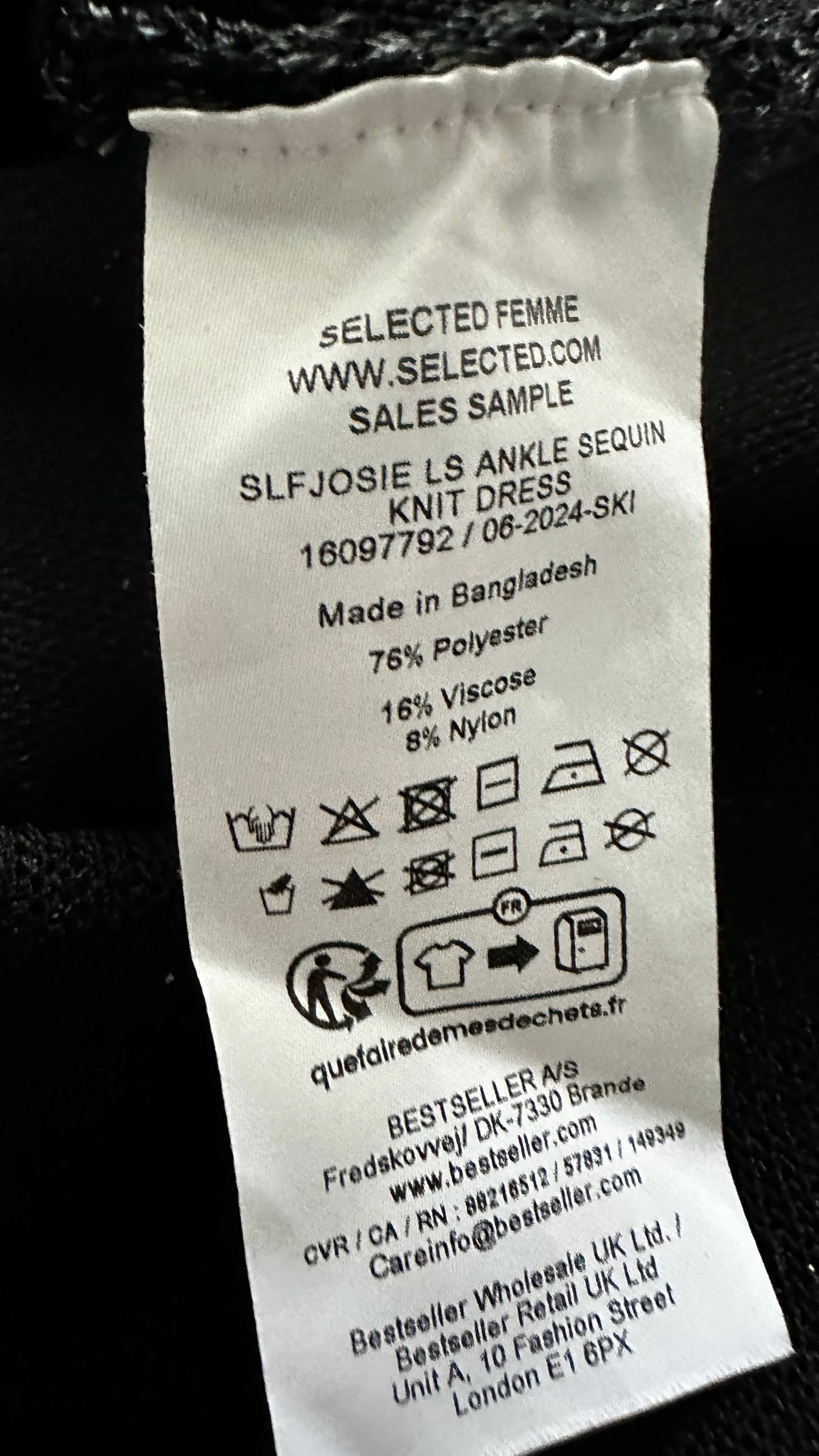 Selected femme @ Anthropologie black shimmer double split party event maxi dress medium M UK 10-12 BNWT