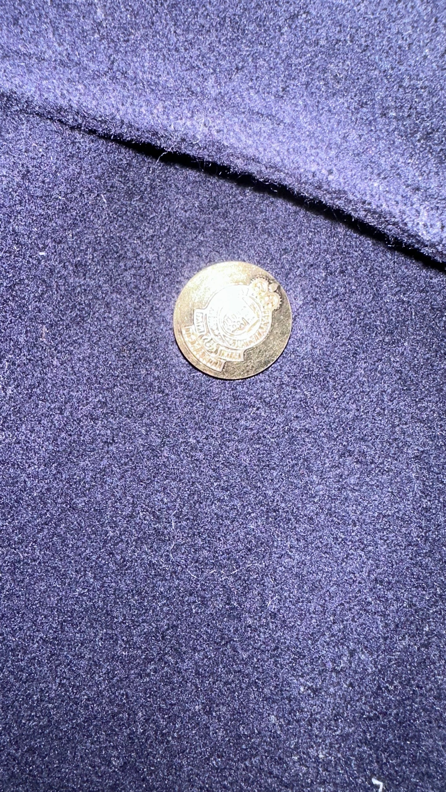 Planet vintage navy blue pure wool coat jacket extra large UK 14 vgc long