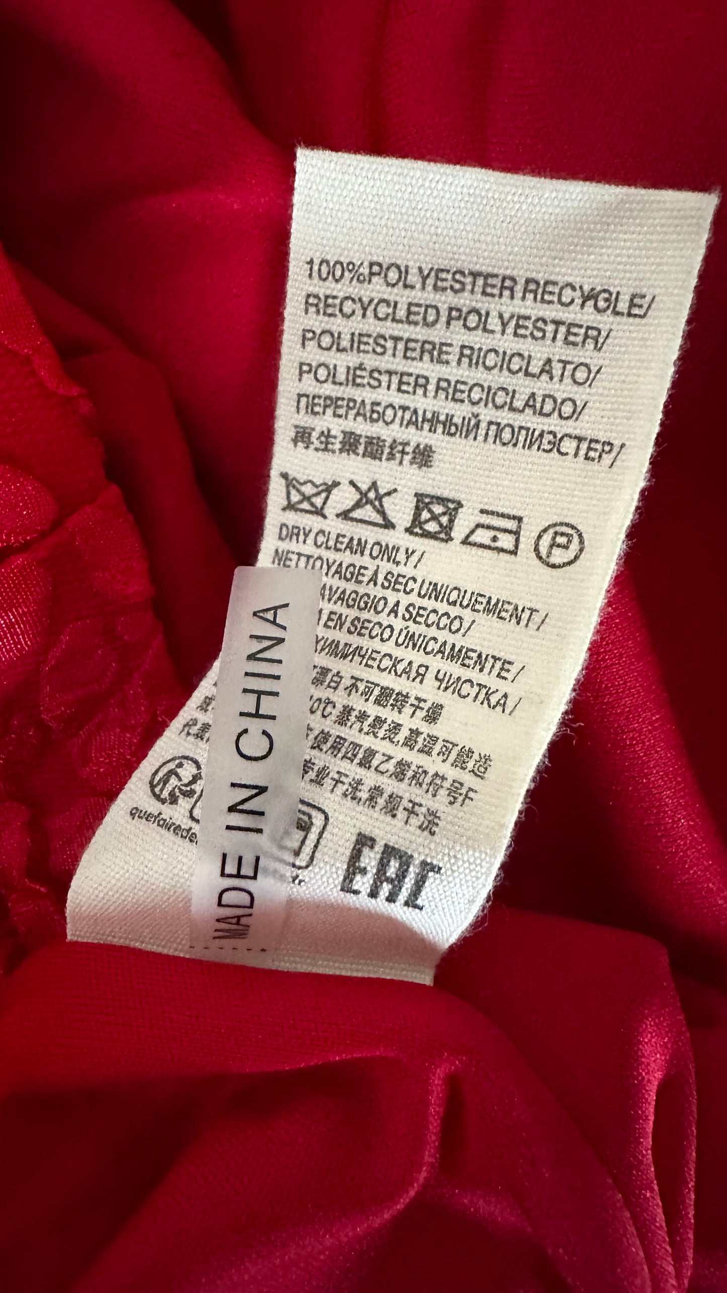 Suncoo pink red event party mini dress small medium UK 10 12 new bnwt