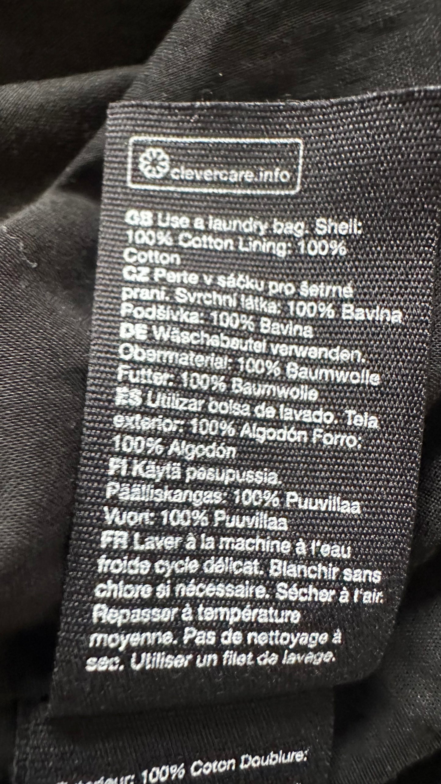 & other stories black mid length cotton capsule dress small medium UK 10 12 vgc