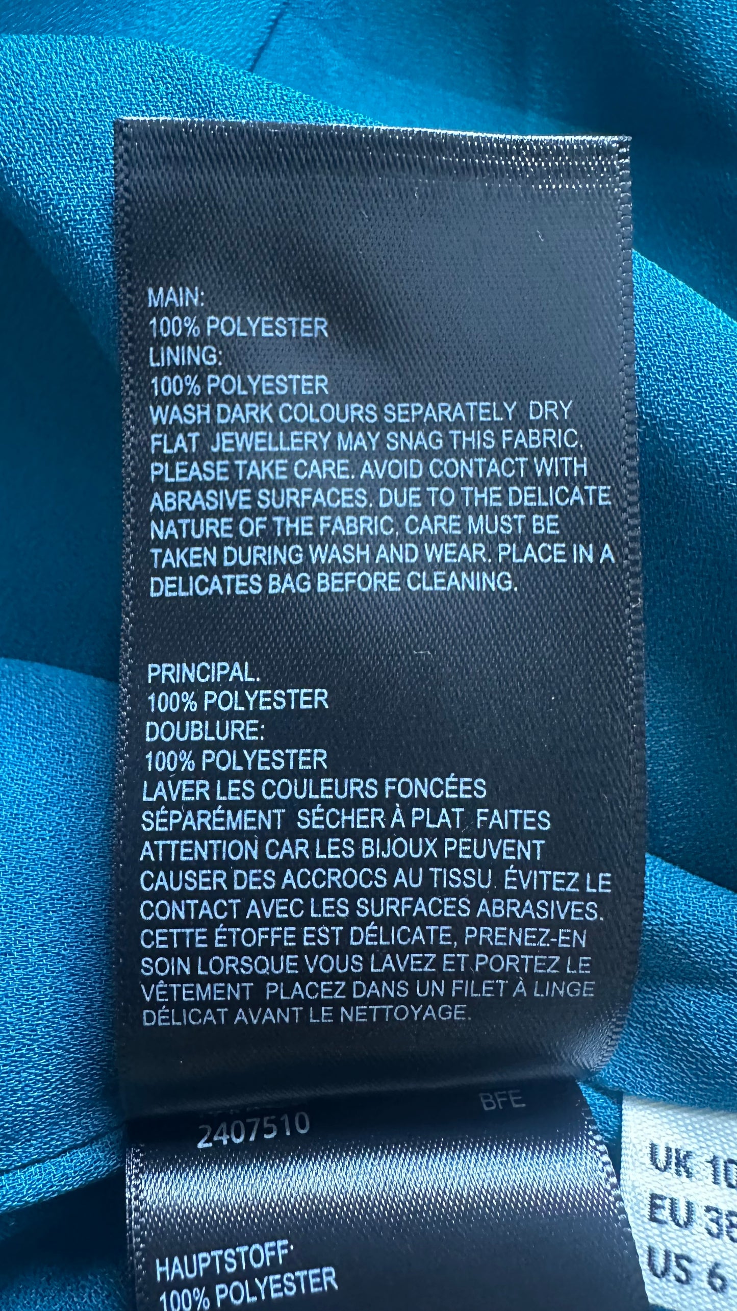 Whistle’s turquoise black animal print midi long skirt Medium UK 10 vgc event