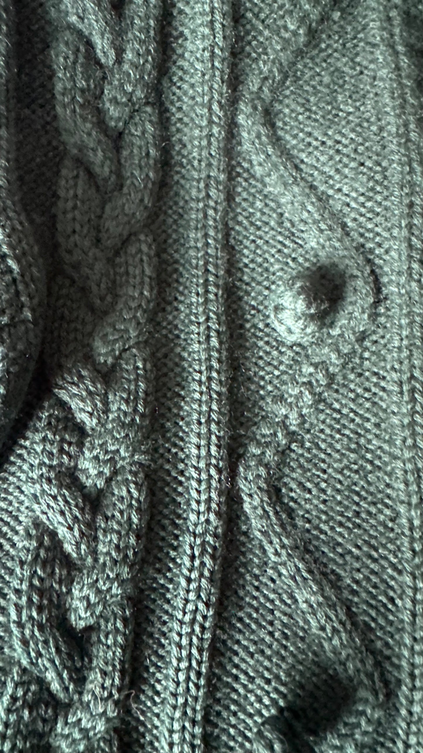 Viyella Green knitted merino wool cardigan jumper medium UK 10 vgc w25